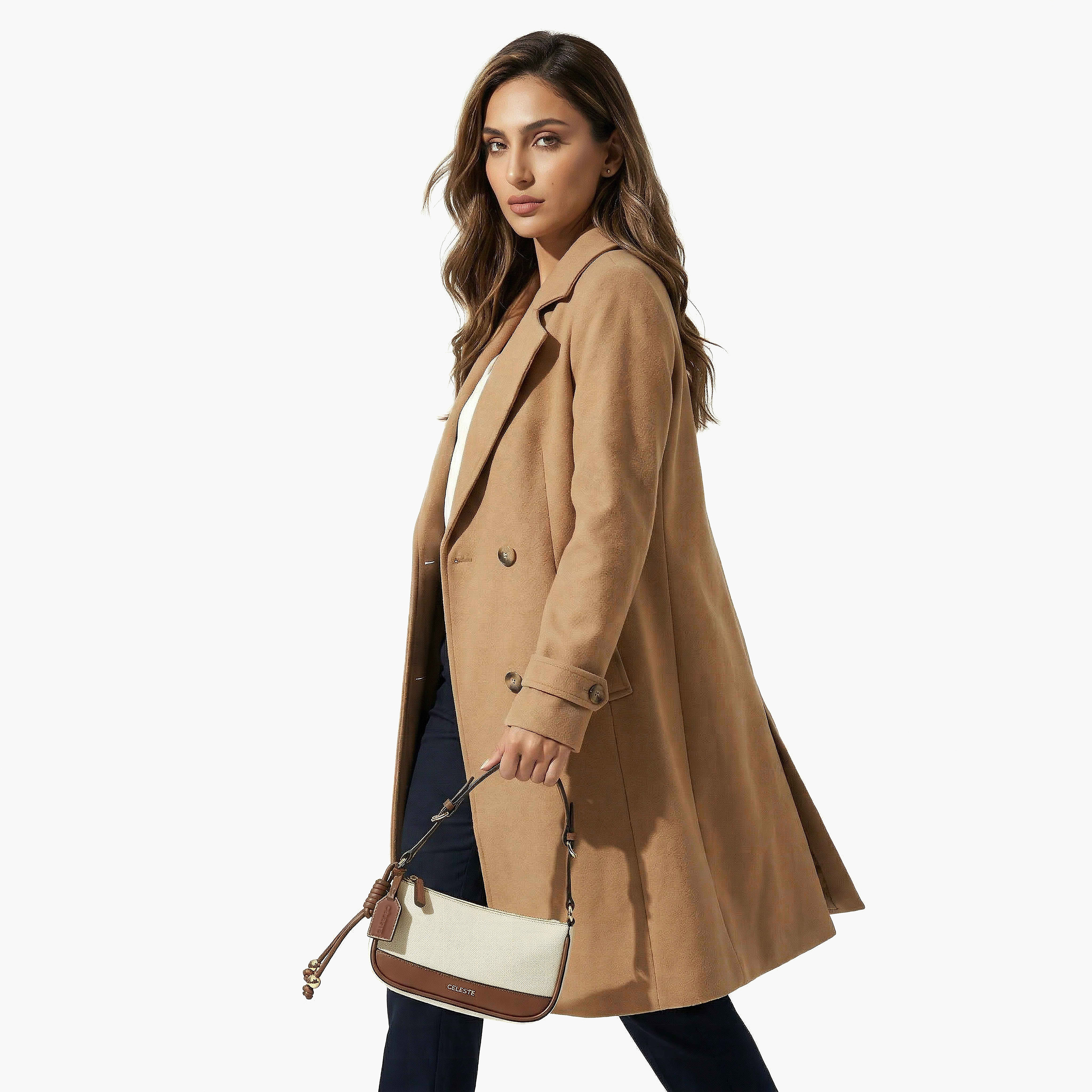 شنطة كتف بارزة الملمس بسحّاب إغلاق من سيليست-women-bagsandwallets-handbags-image-2