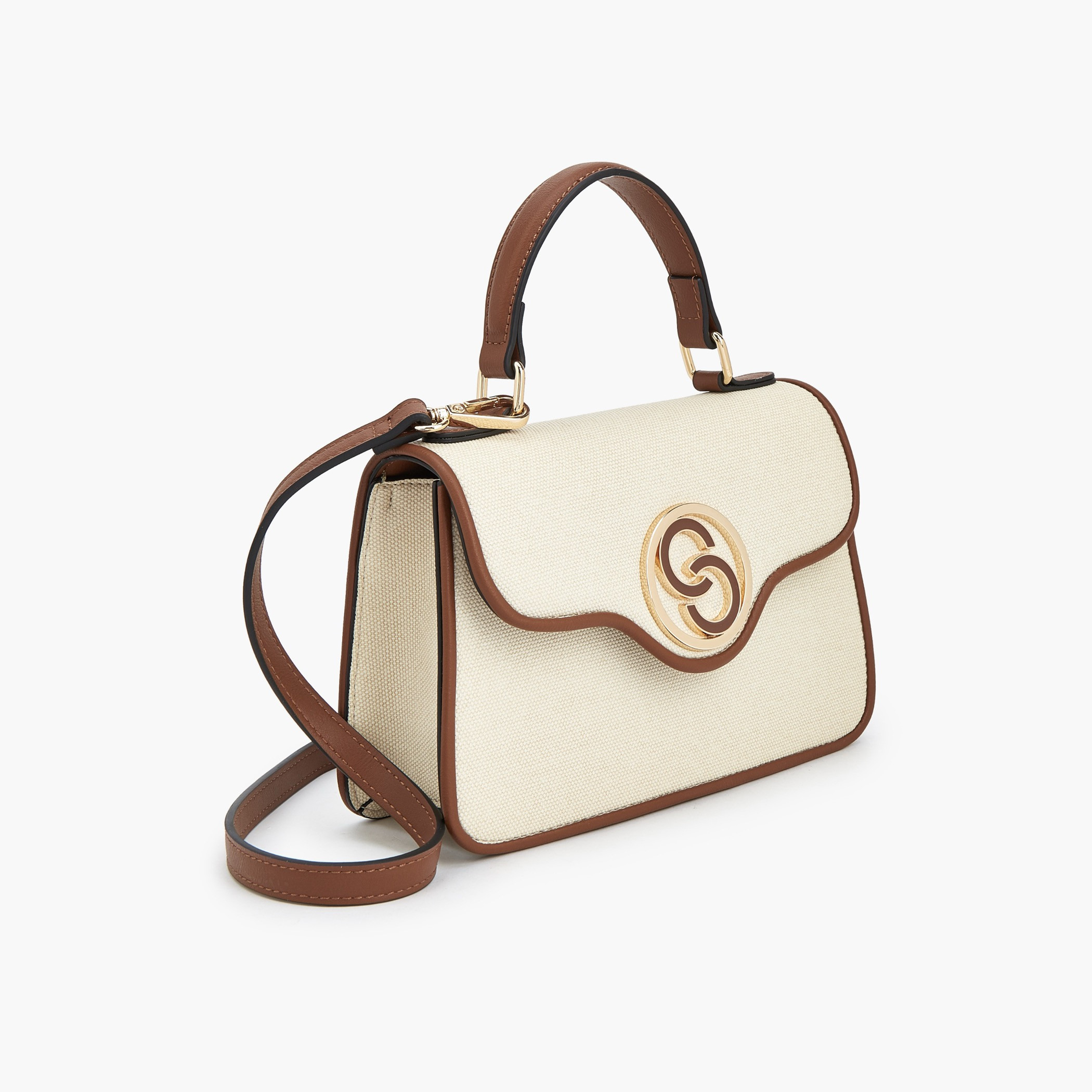 Celeste Textured Satchel Bag with Magnetic Closure-women-bagsandwallets-handbags-image-2