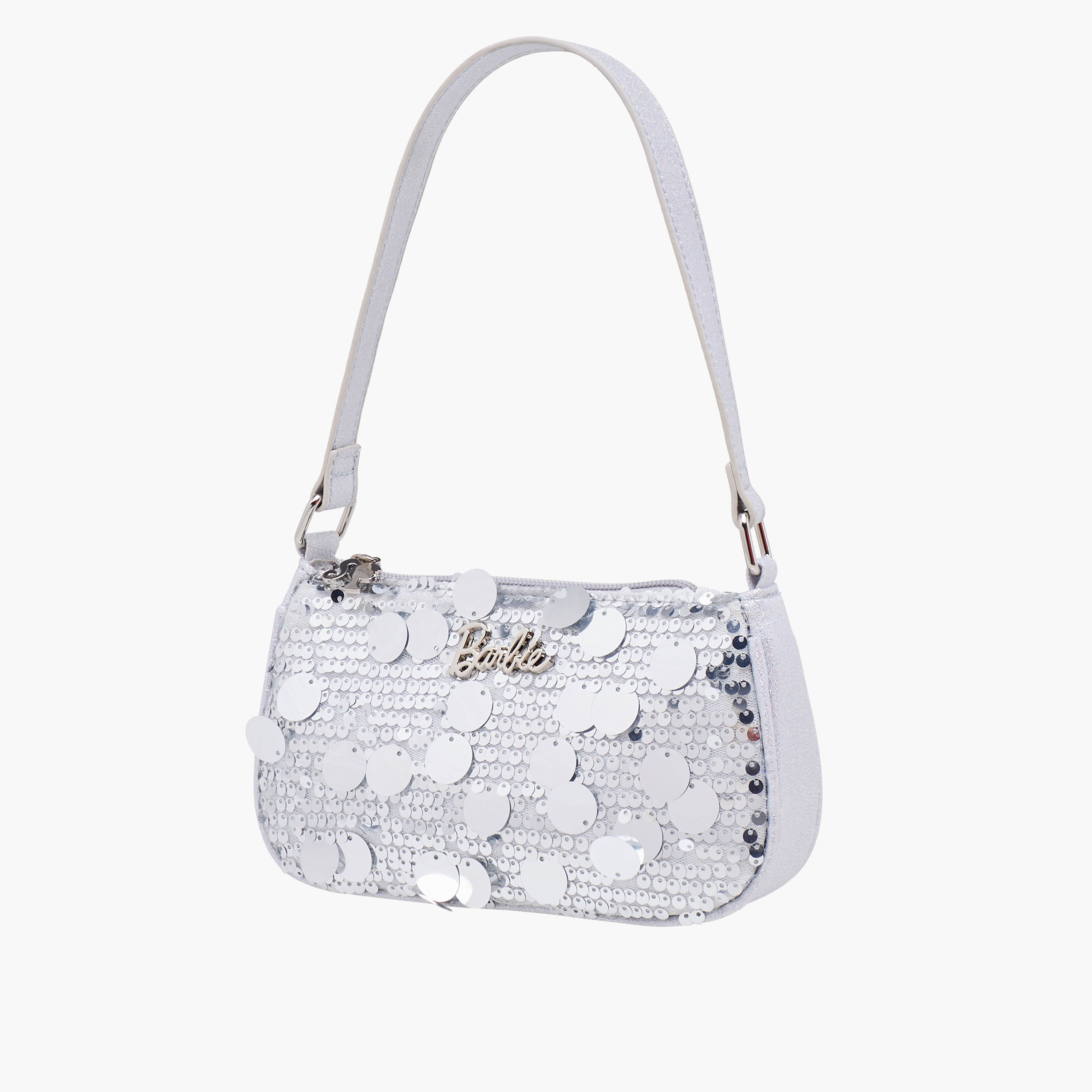 Barbie Embellished Shoulder Bag with Strap Handle-girls-accessories-bags-image-3
