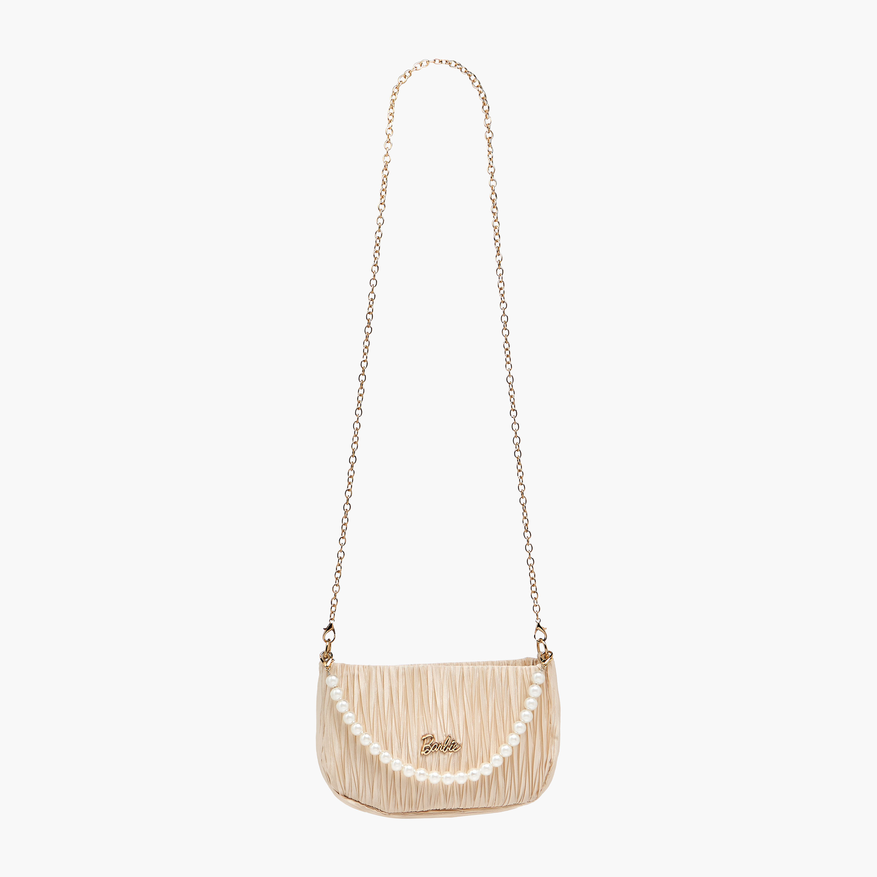 Barbie Pleated Crossbody Bag with Pearl Handle-girls-accessories-bags-image-3