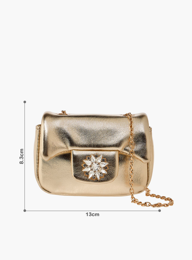 شنطة كروسبودي مزينة بحزام سلسلة من سيليست-girls-accessories-bags-image-2