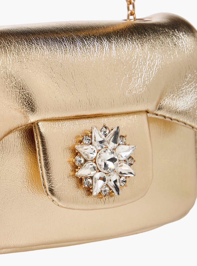 شنطة كروسبودي مزينة بحزام سلسلة من سيليست-girls-accessories-bags-image-5