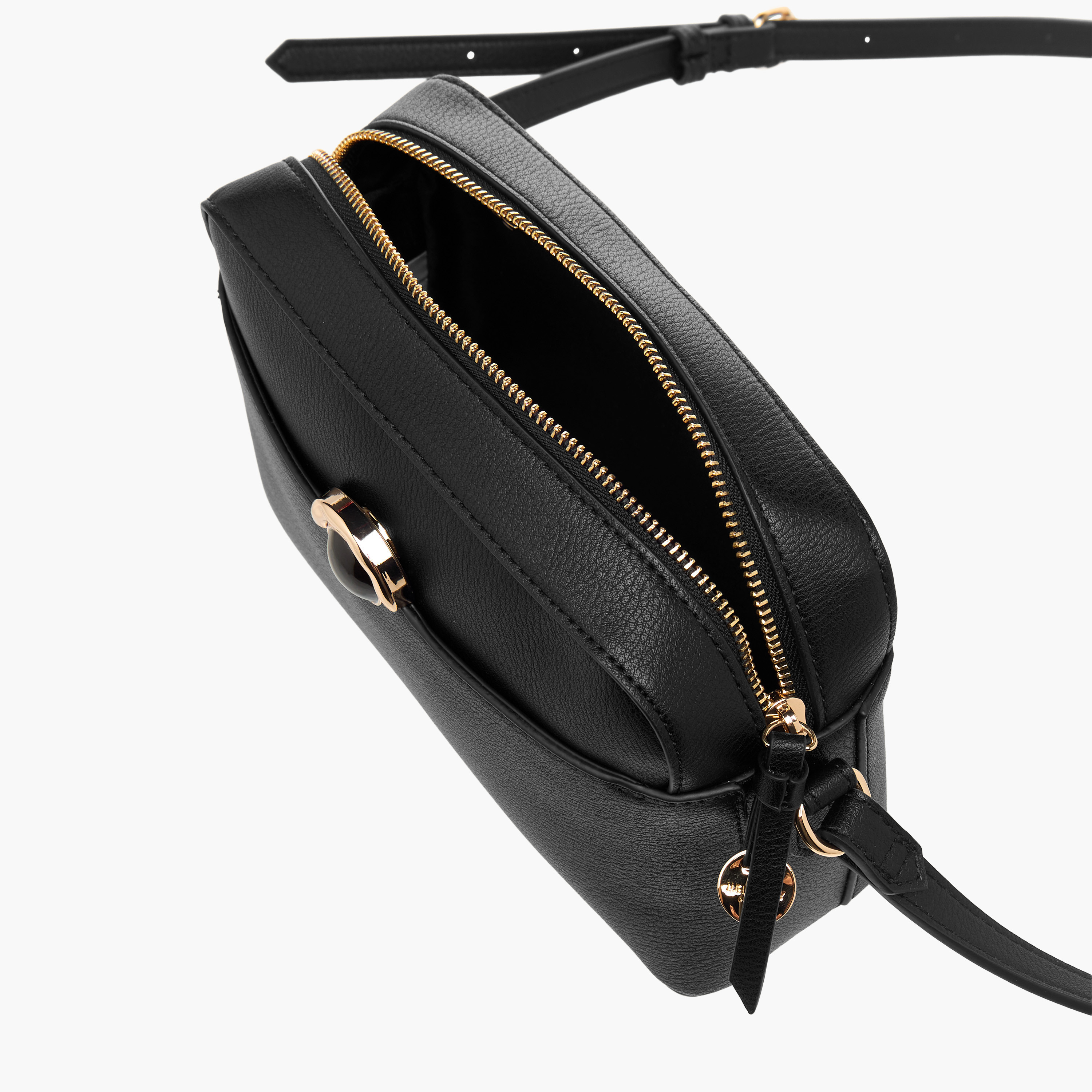 شنطة كروس بودي سادة بحزام قابل للتعديل سيان من لويلا جري-women-bagsandwallets-handbags-image-7