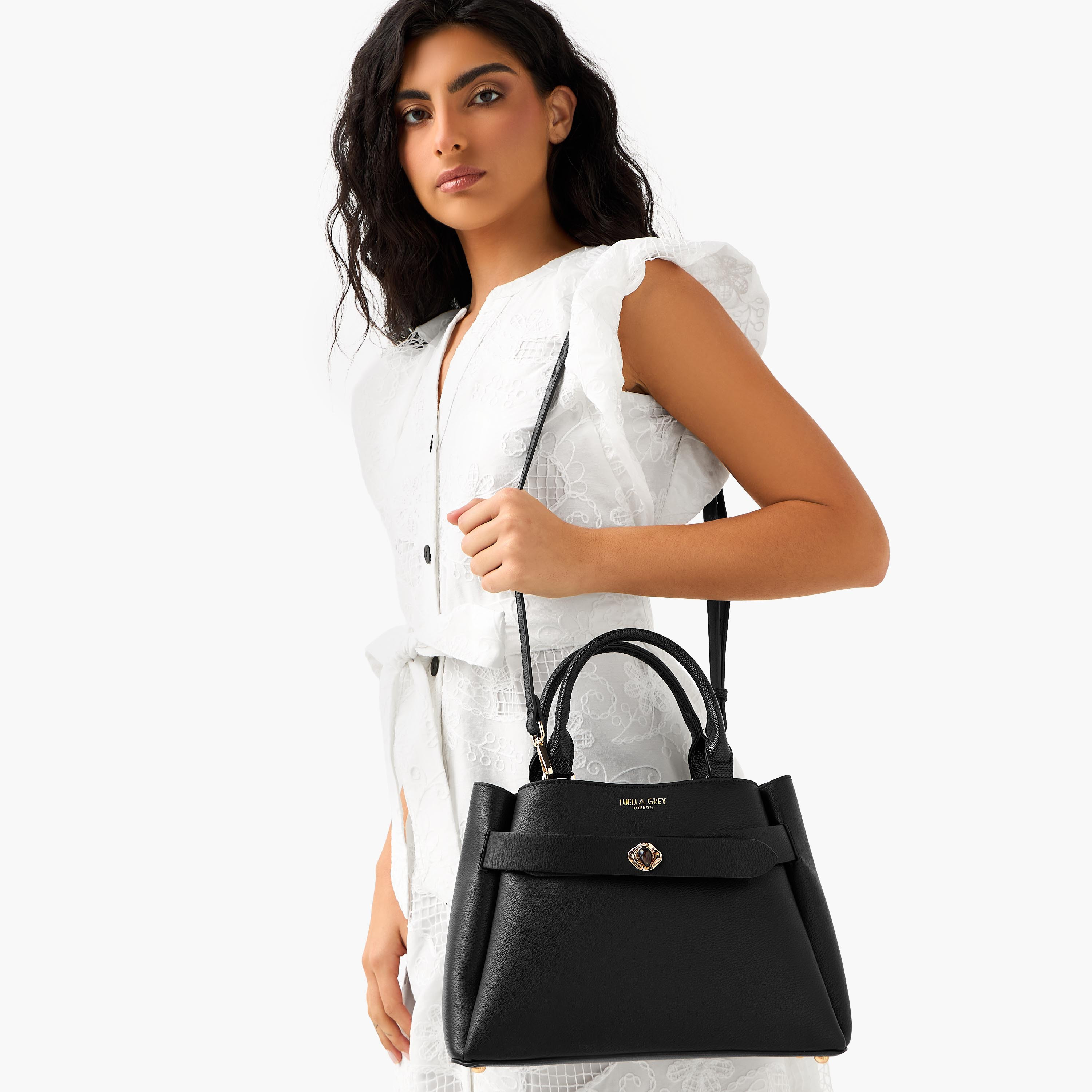 شنطة توت بارزة الملمس بحزام مزدوج روكسي من لويلا جري-women-bagsandwallets-handbags-image-2