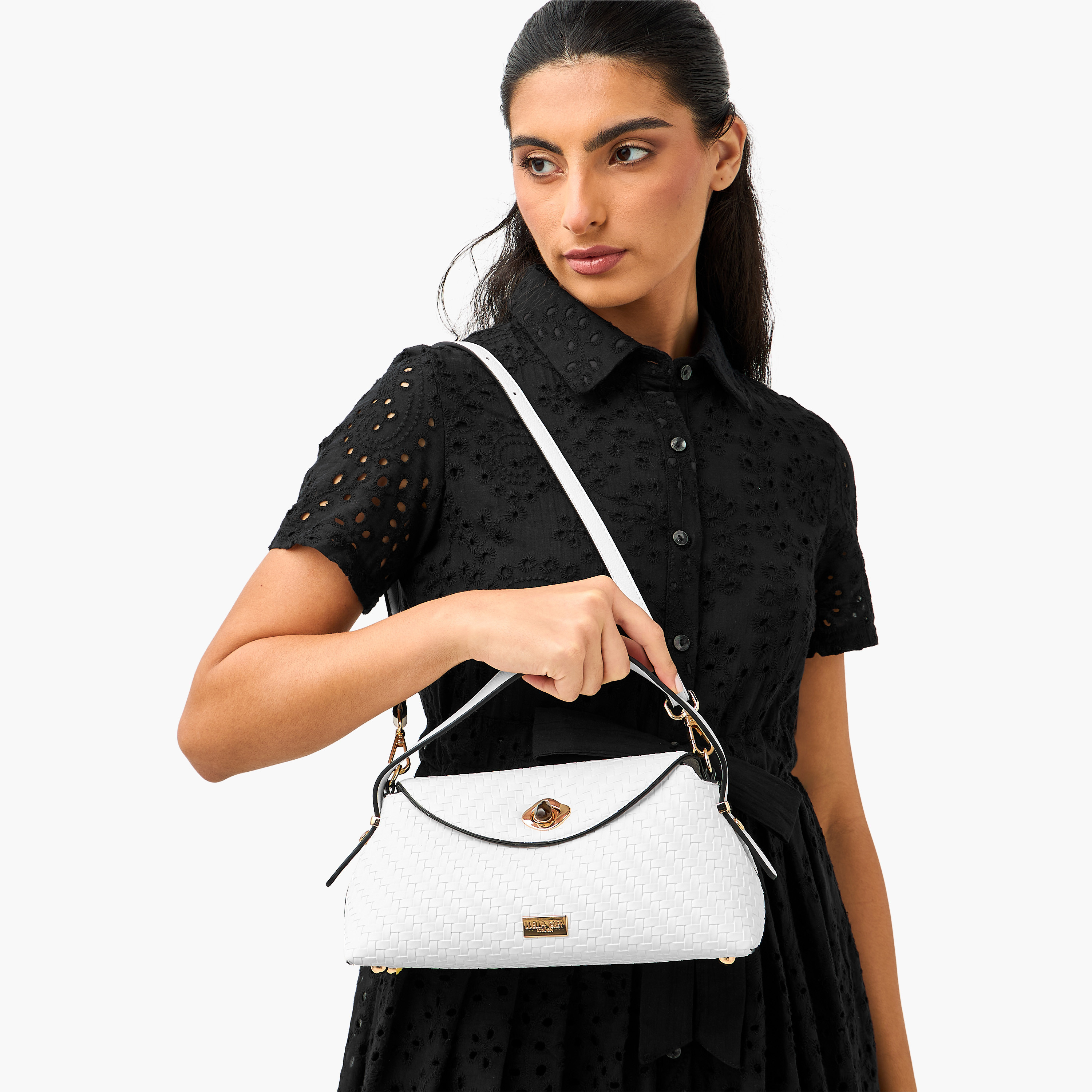 شنطة كروس بودي بارزة الملمس بحزام قابل للفصل بريندا من لويلا جري-women-bagsandwallets-handbags-image-2