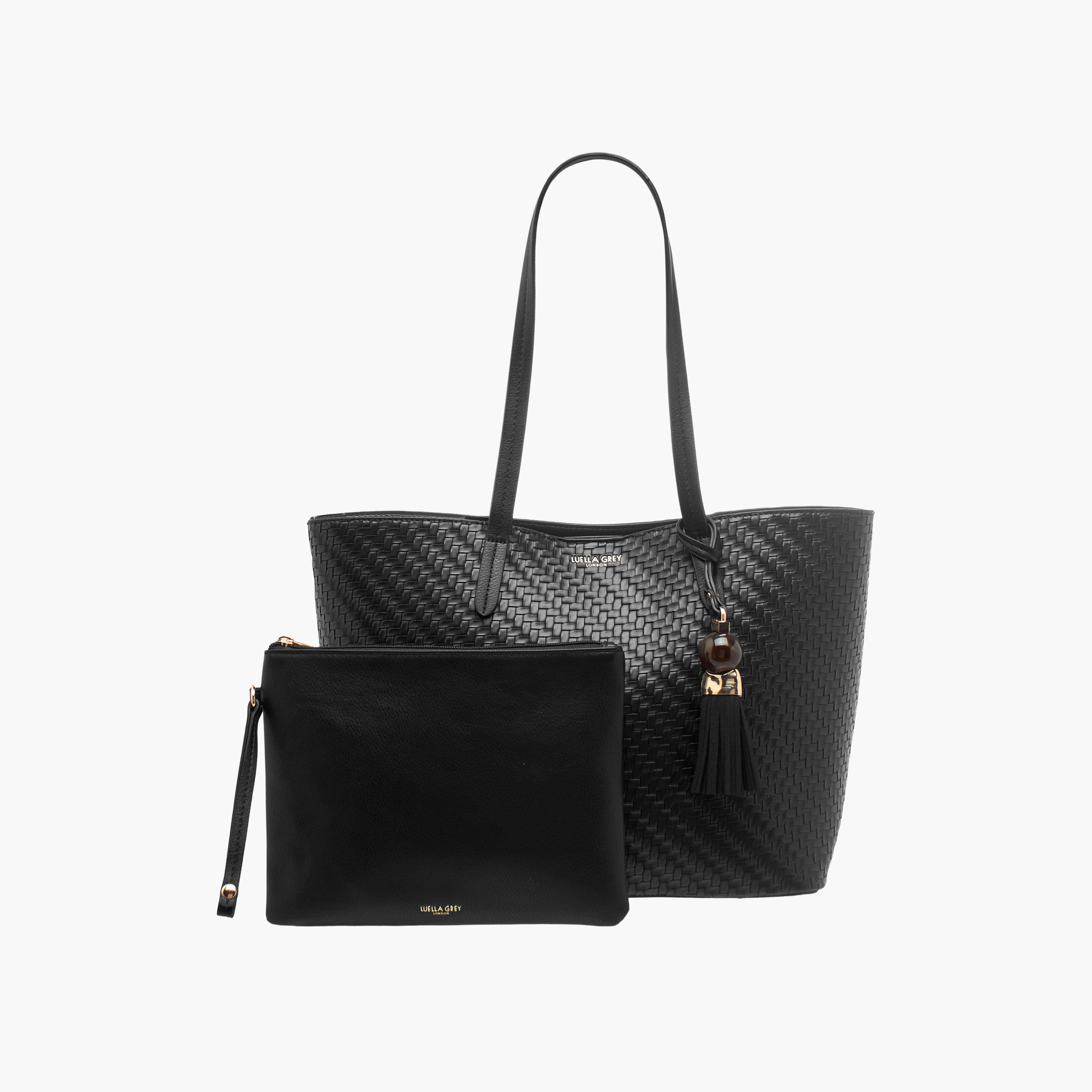 شنطة توت بارزة الملمس مع محفظة بيني من لويلا جري-women-bagsandwallets-handbags-image-1