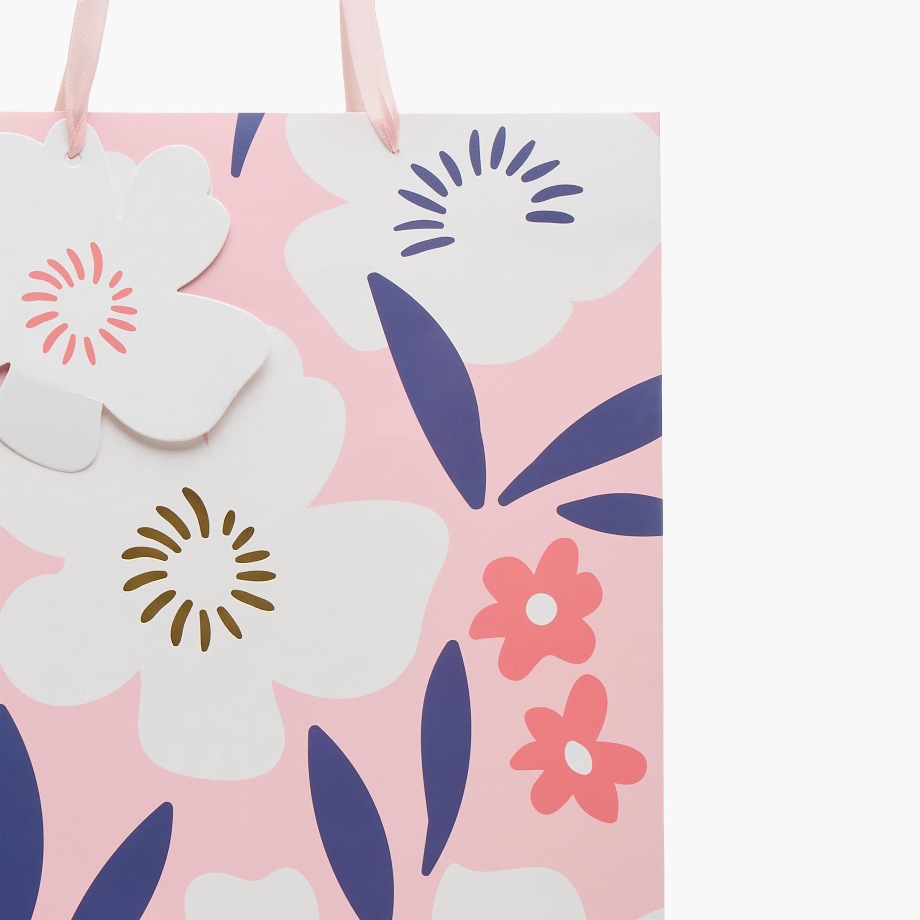 Findz Floral Print Paper Gift Bag - Extra Large-household-giftingaccessories-giftings-image-3