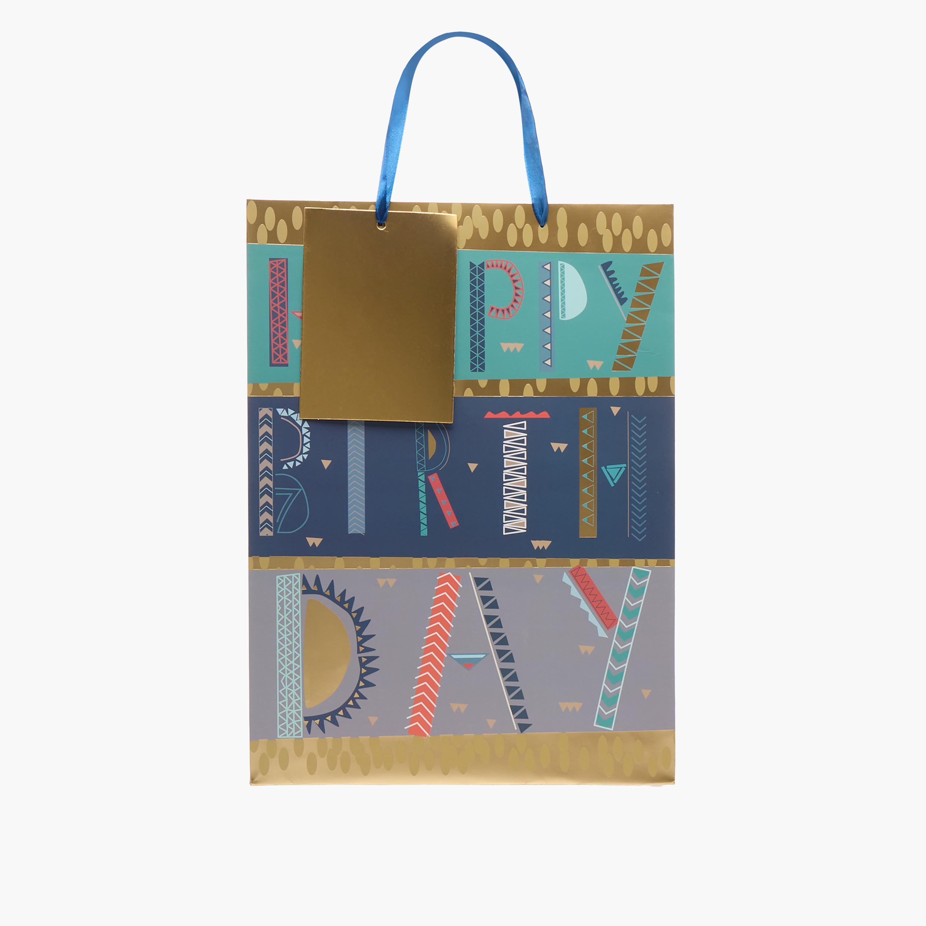 Findz Happy Birthday Print Paper Gift Bag - Extra Large-household-giftingaccessories-giftings-image-1