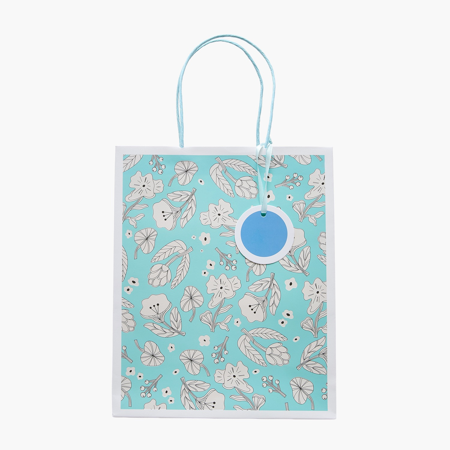 Findz Floral Print Paper Gift Bag - Large-household-giftingaccessories-giftings-image-1