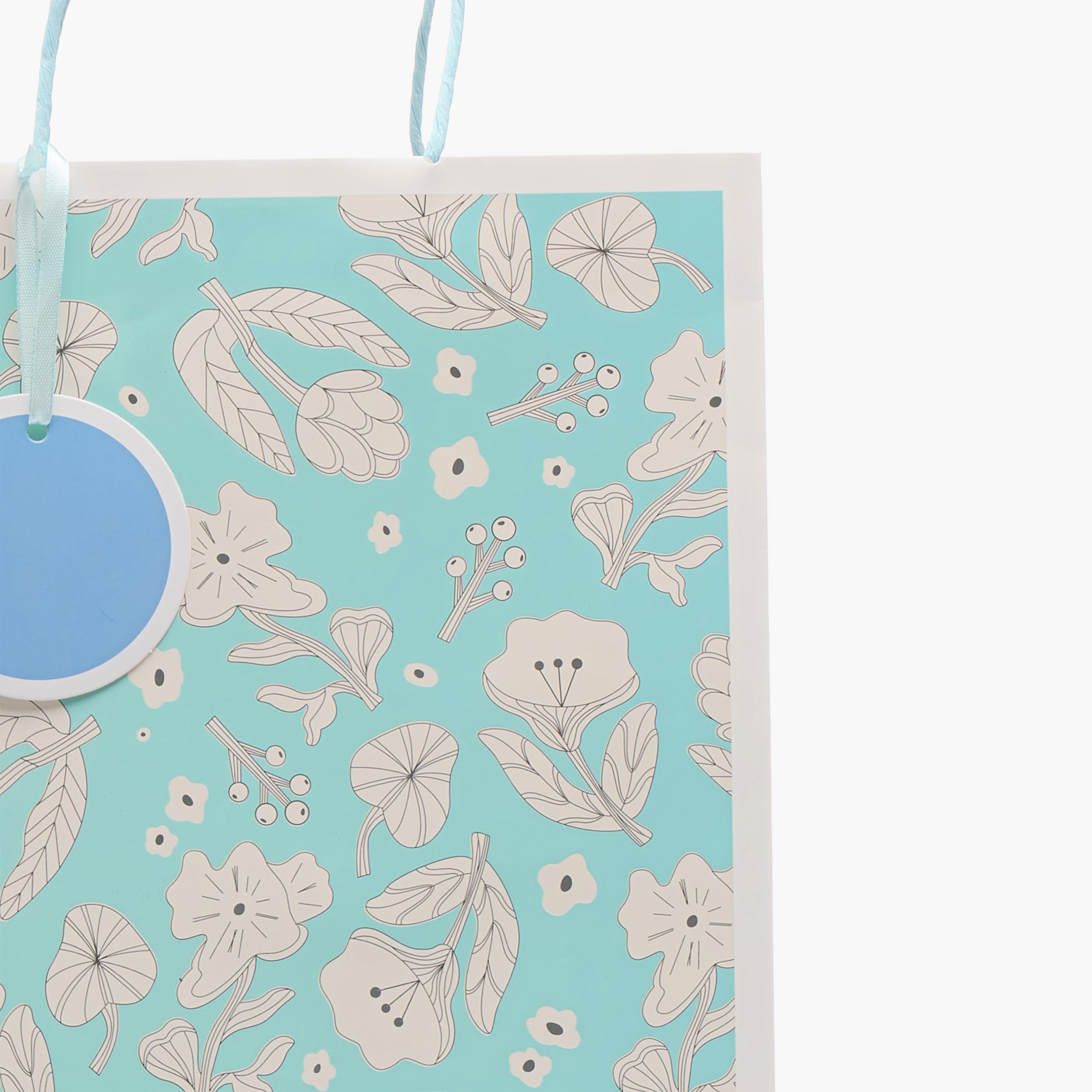 Findz Floral Print Paper Gift Bag - Extra Large-household-giftingaccessories-giftings-image-3