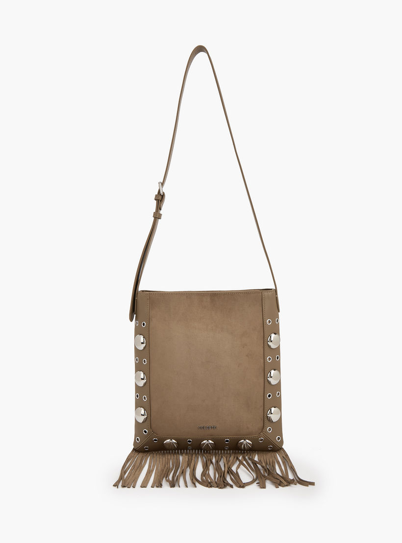 Celeste Studded Shoulder Bag with Fringe Hem-women-bagsandwallets-handbags-image-1