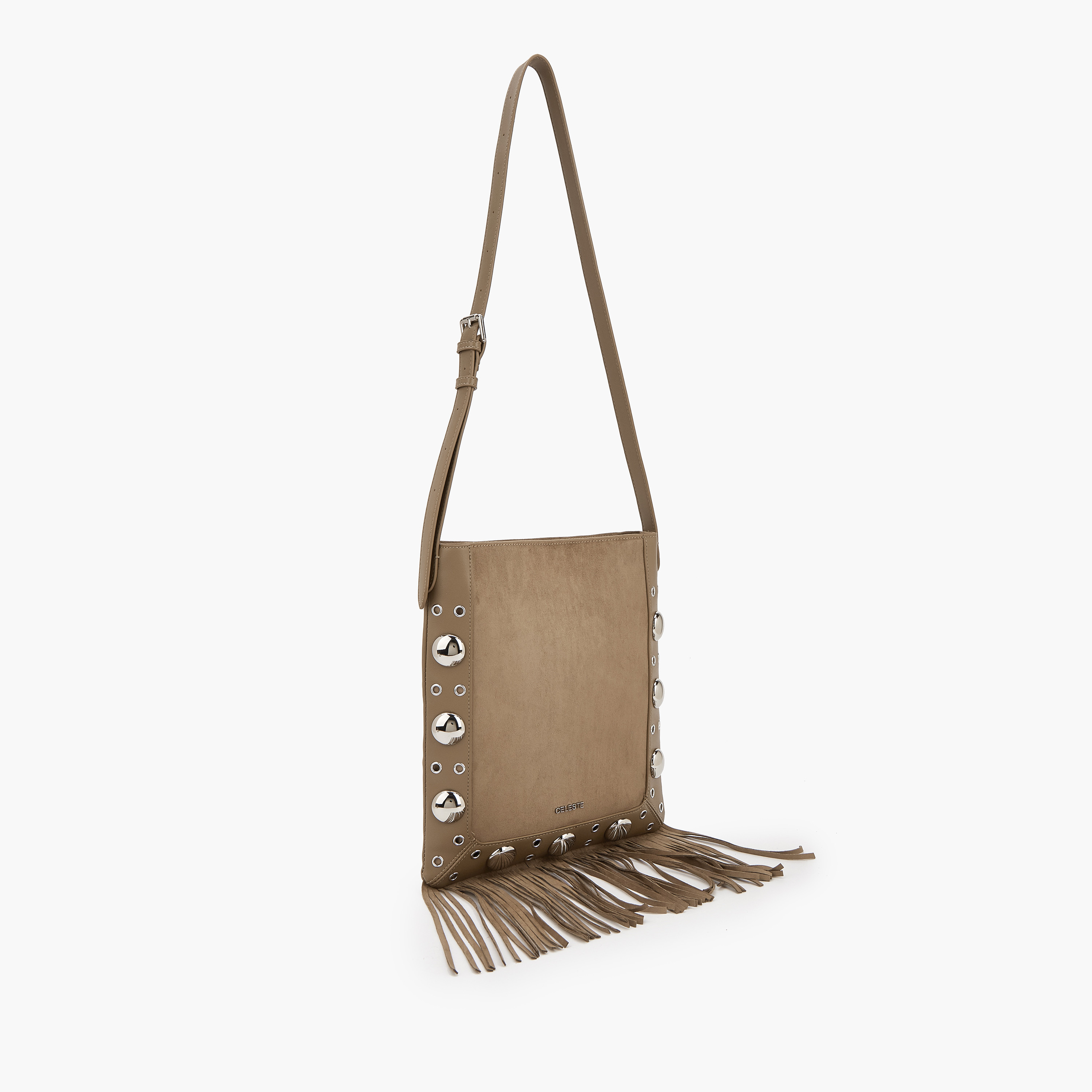 Celeste Studded Shoulder Bag with Fringe Hem-women-bagsandwallets-handbags-image-4