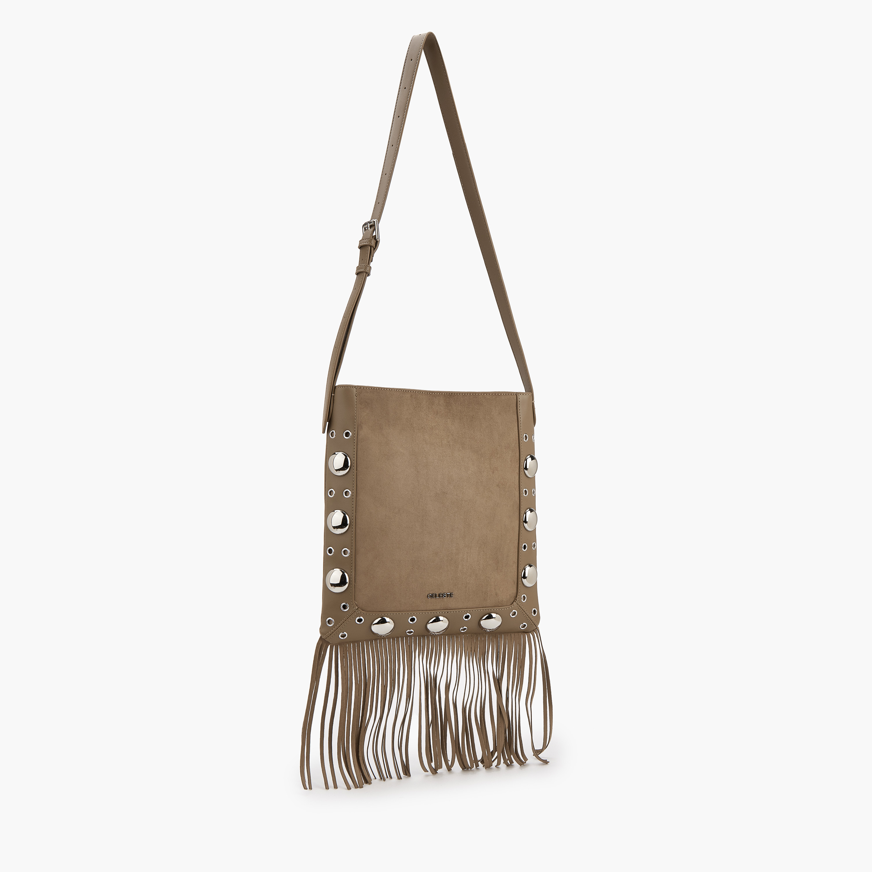 Celeste Studded Shoulder Bag with Fringe Hem-women-bagsandwallets-handbags-image-5