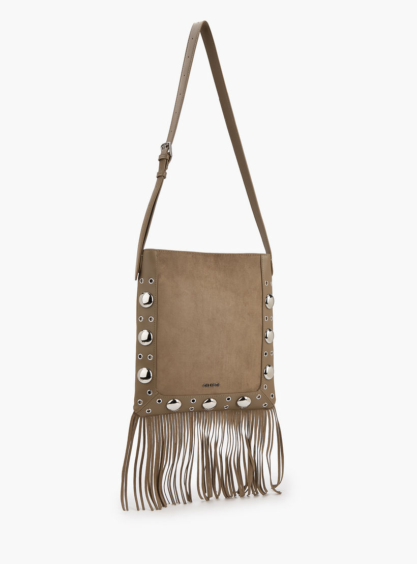 Celeste Studded Shoulder Bag with Fringe Hem-women-bagsandwallets-handbags-image-5