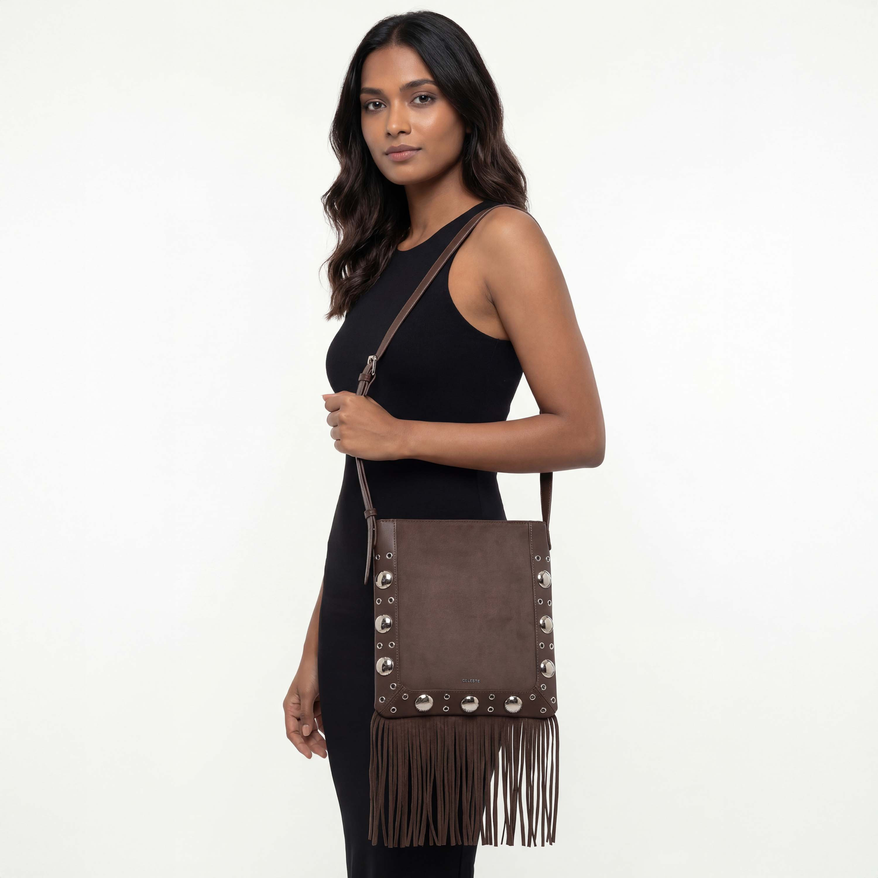 شنطة كتف مرصعة بشراشيب من سيليست-women-bagsandwallets-handbags-image-2