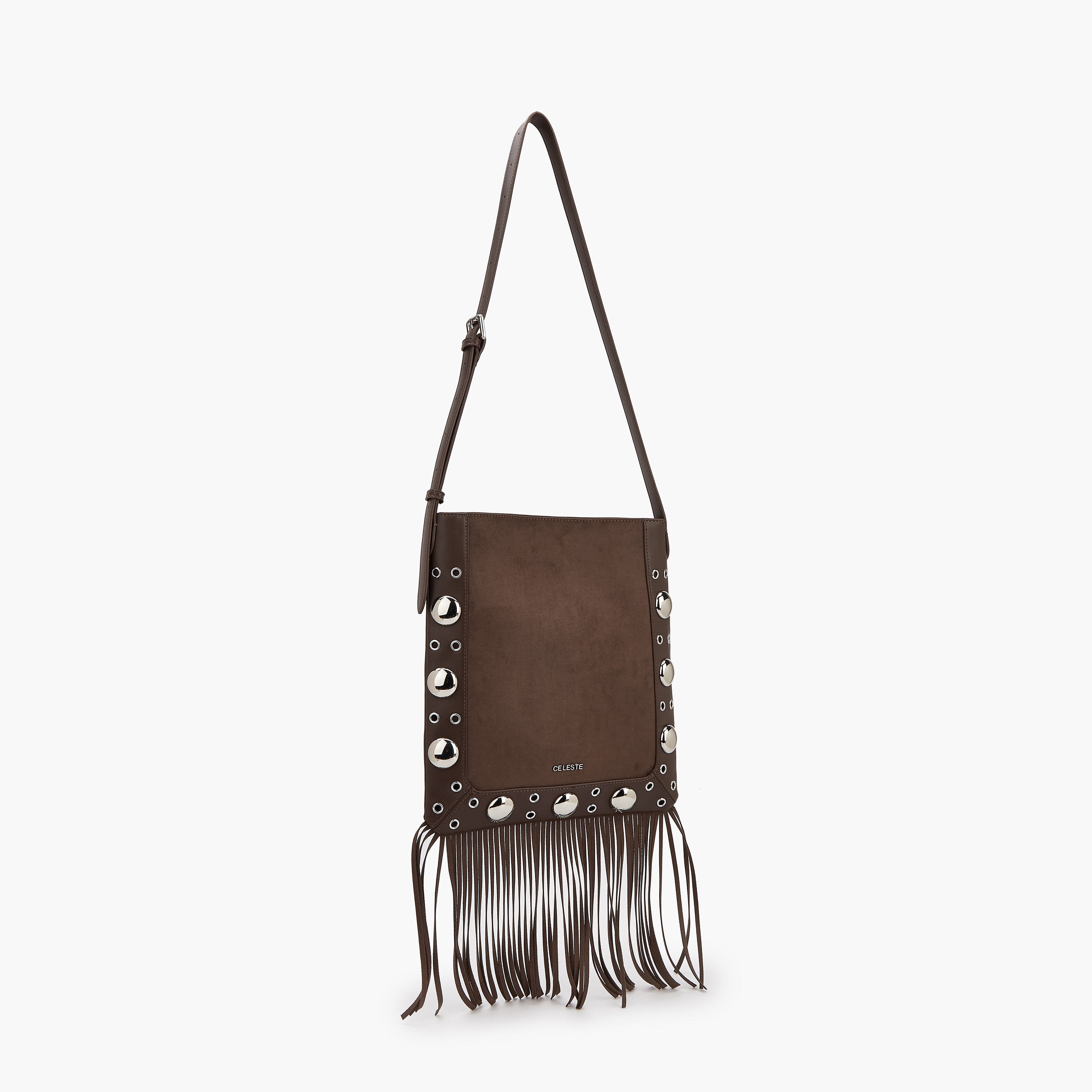 شنطة كتف مرصعة بشراشيب من سيليست-women-bagsandwallets-handbags-image-5