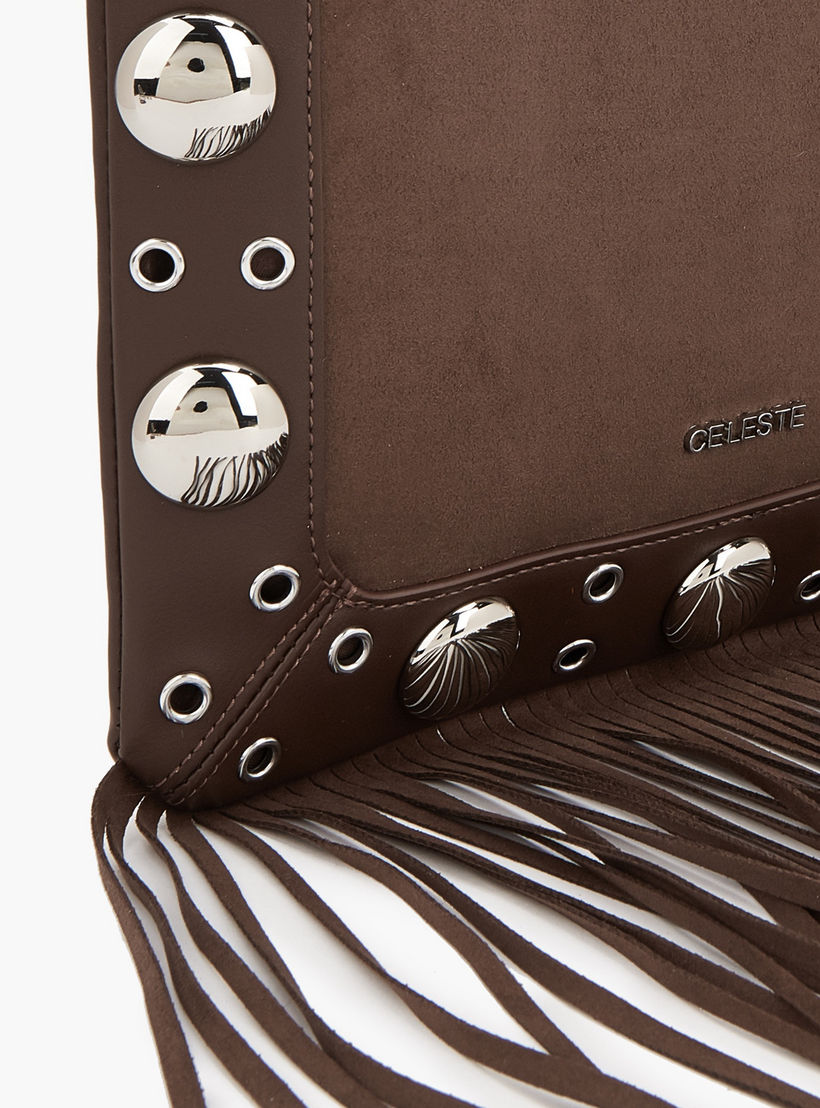 شنطة كتف مرصعة بشراشيب من سيليست-women-bagsandwallets-handbags-image-6