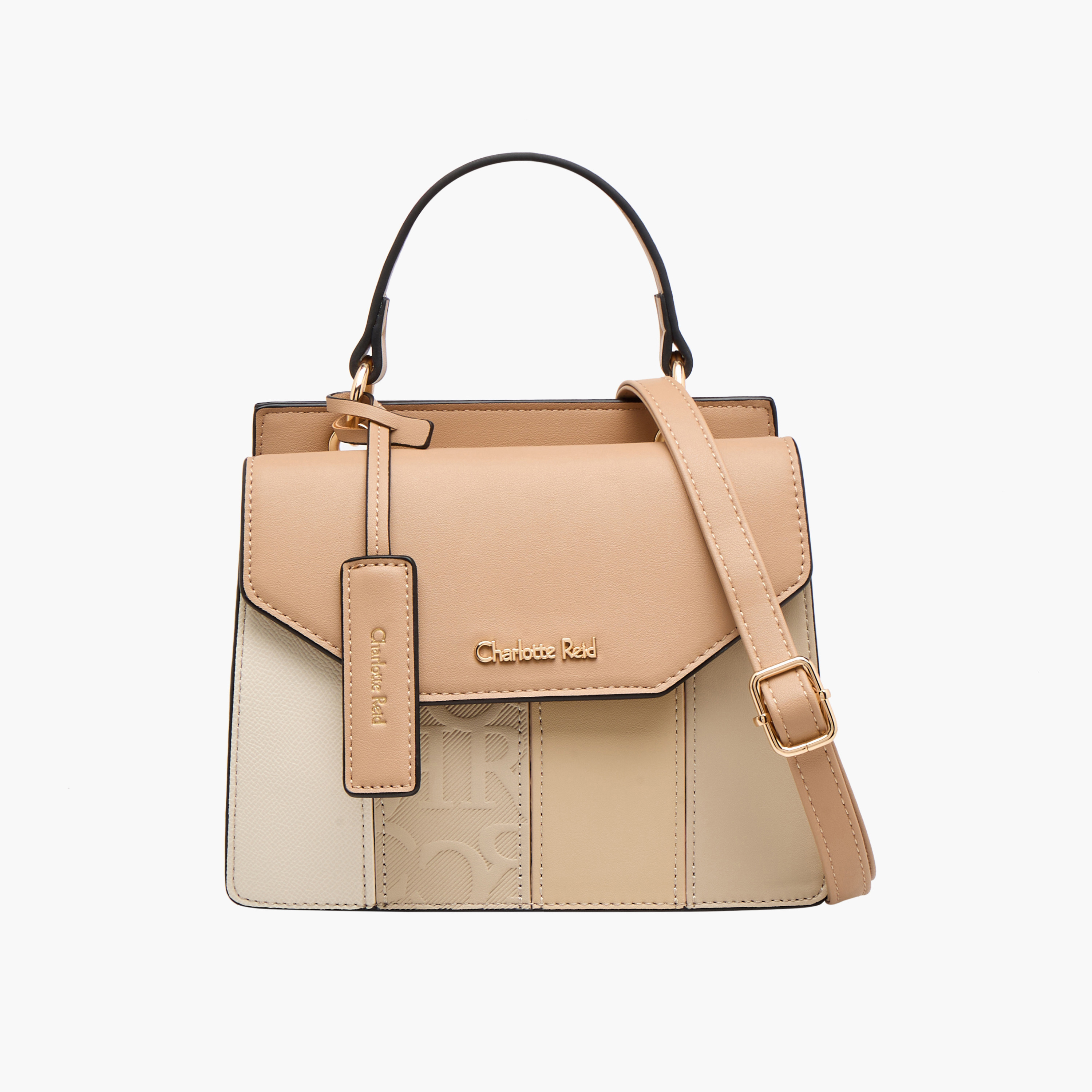Charlotte Reid Panelled Crossbody Bag with Detachable Strap-women-bagsandwallets-handbags-image-1