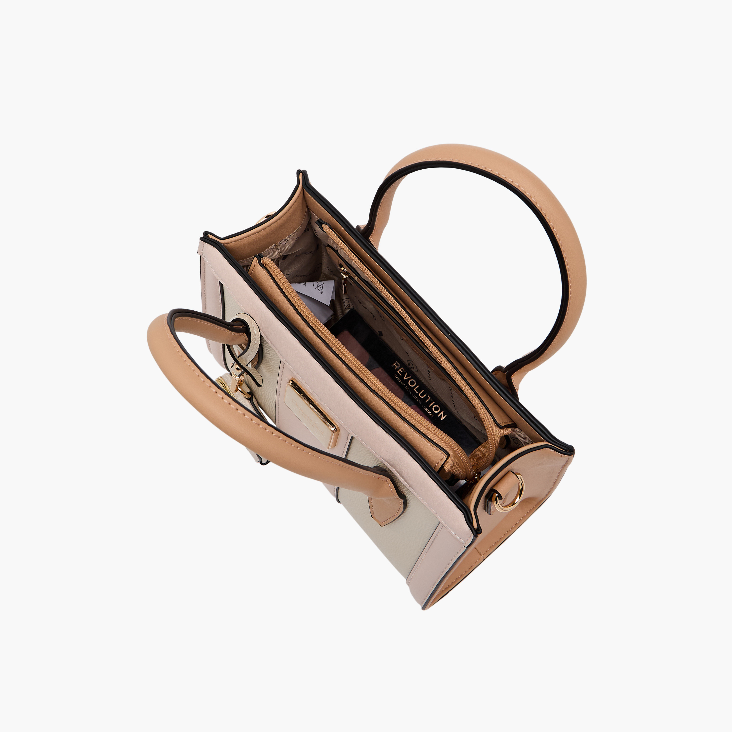 Charlotte Reid Panelled Satchel Bag with Detachable Strap-women-bagsandwallets-handbags-image-9