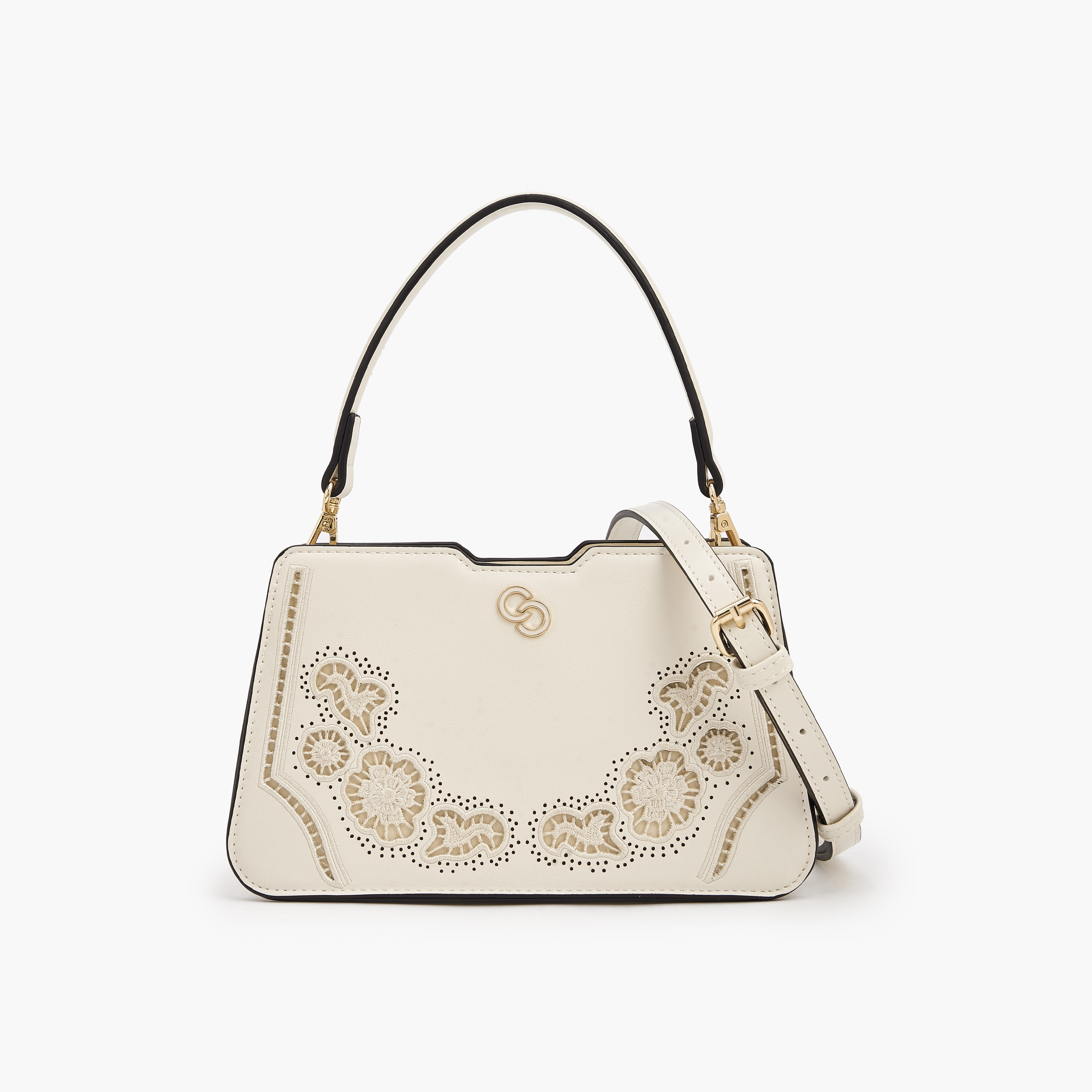 شنطة كتف بتصاميم مفرغة وحزام قابل للفصل من سيليست-women-bagsandwallets-handbags-image-1