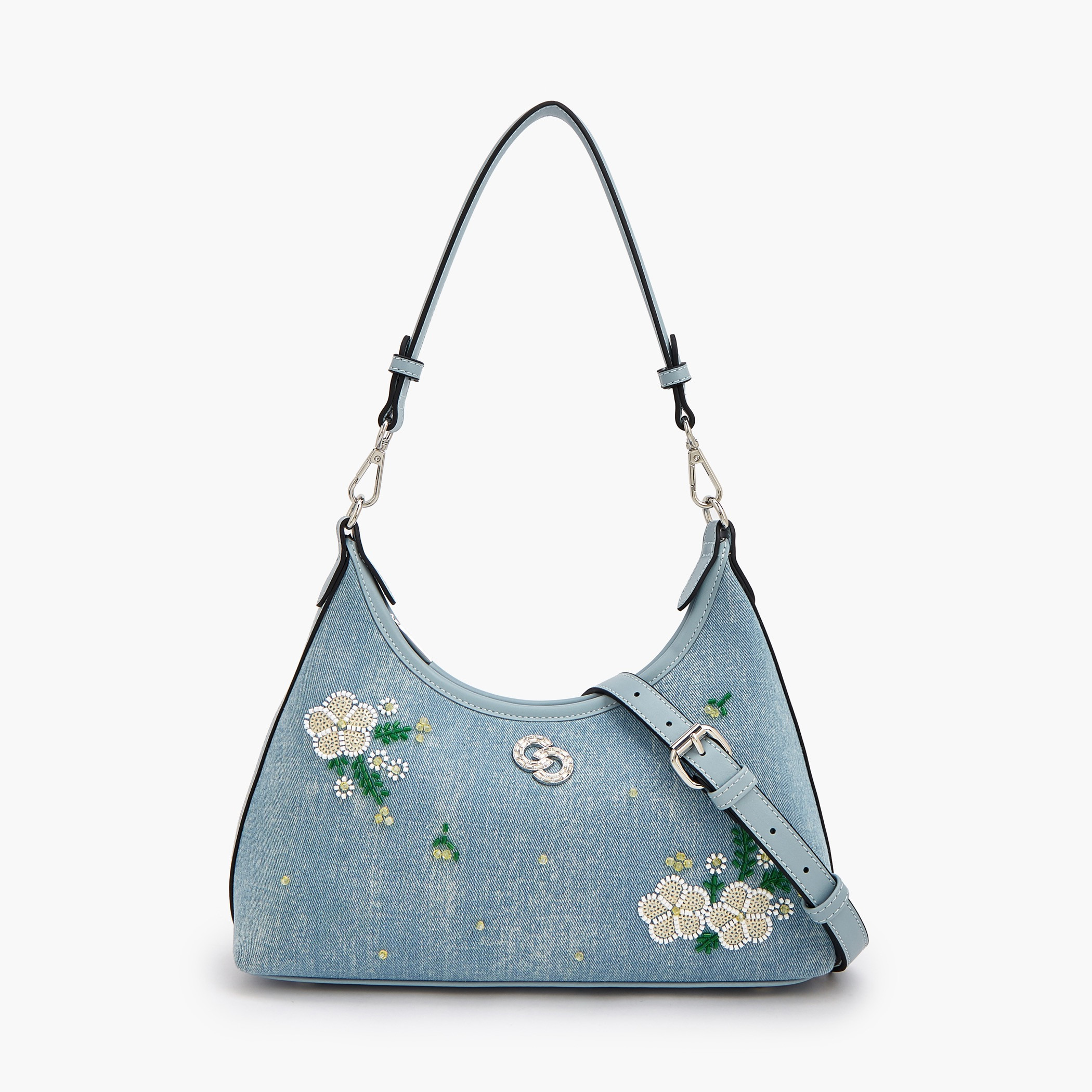 Celeste Embroidered Shoulder Bag with Detachable Strap-women-bagsandwallets-handbags-image-1