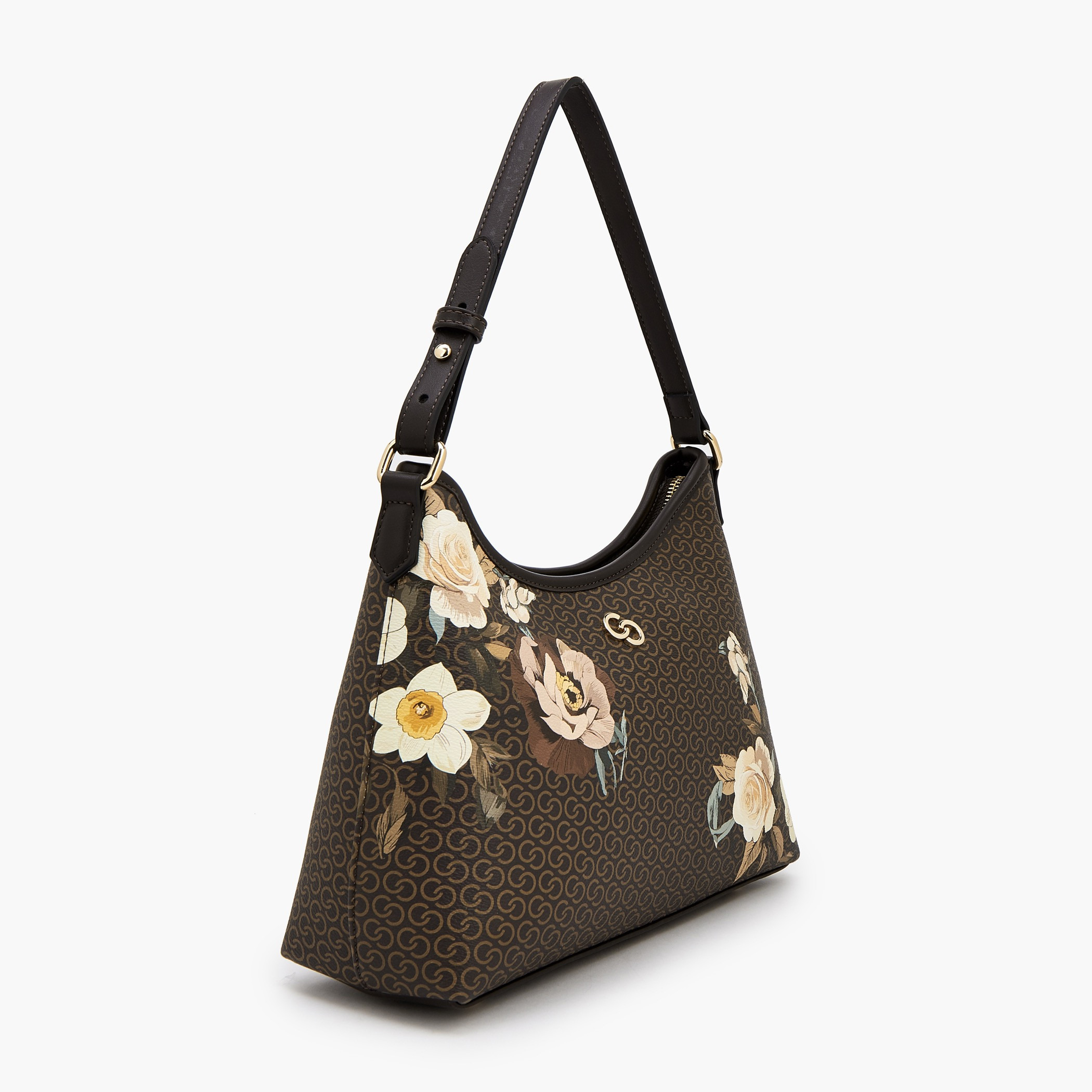 Celeste Floral Print Shoulder Bag with Adjustable Strap-women-bagsandwallets-handbags-image-3