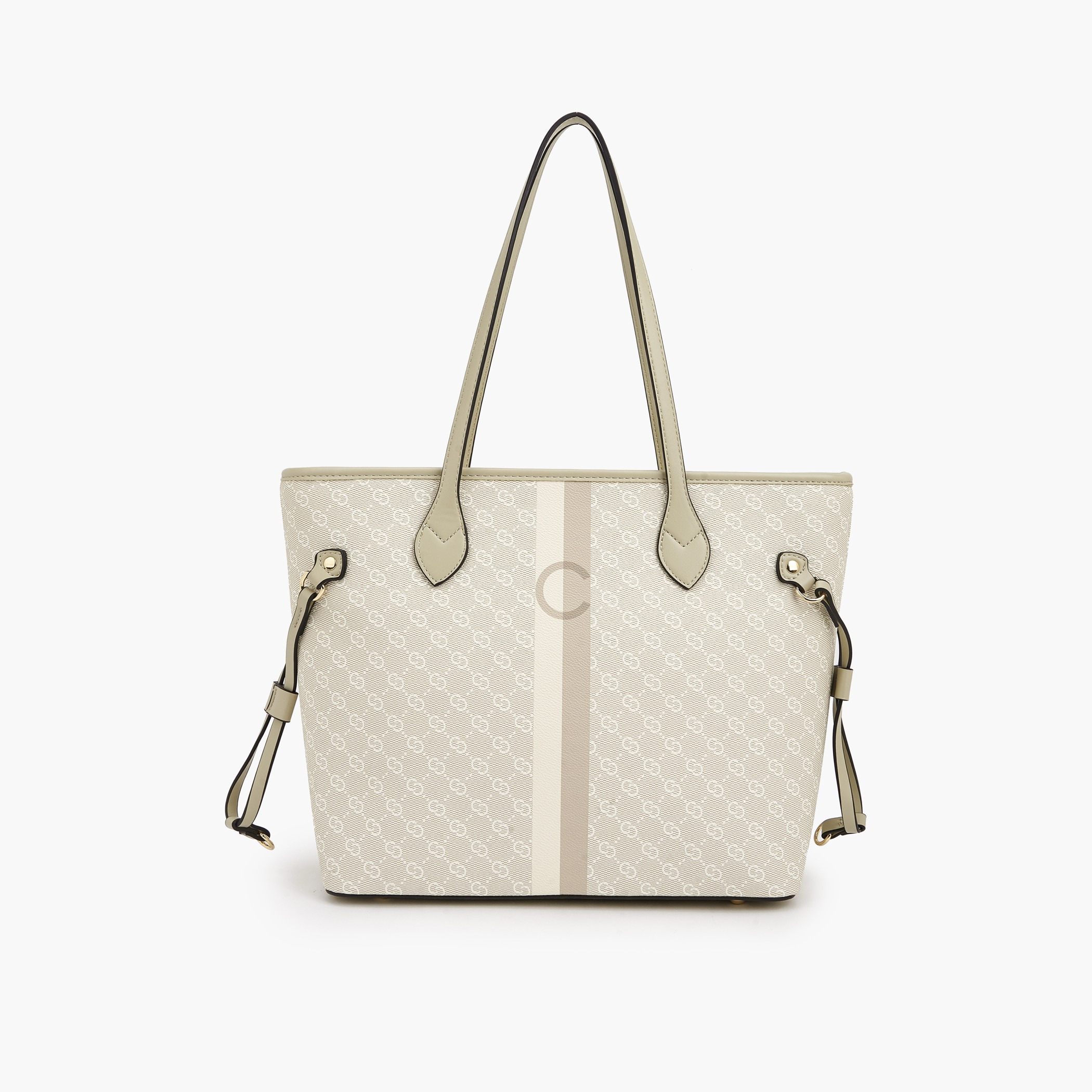 Celeste Monogram Print Tote Bag with Wallet-women-bagsandwallets-handbags-image-1