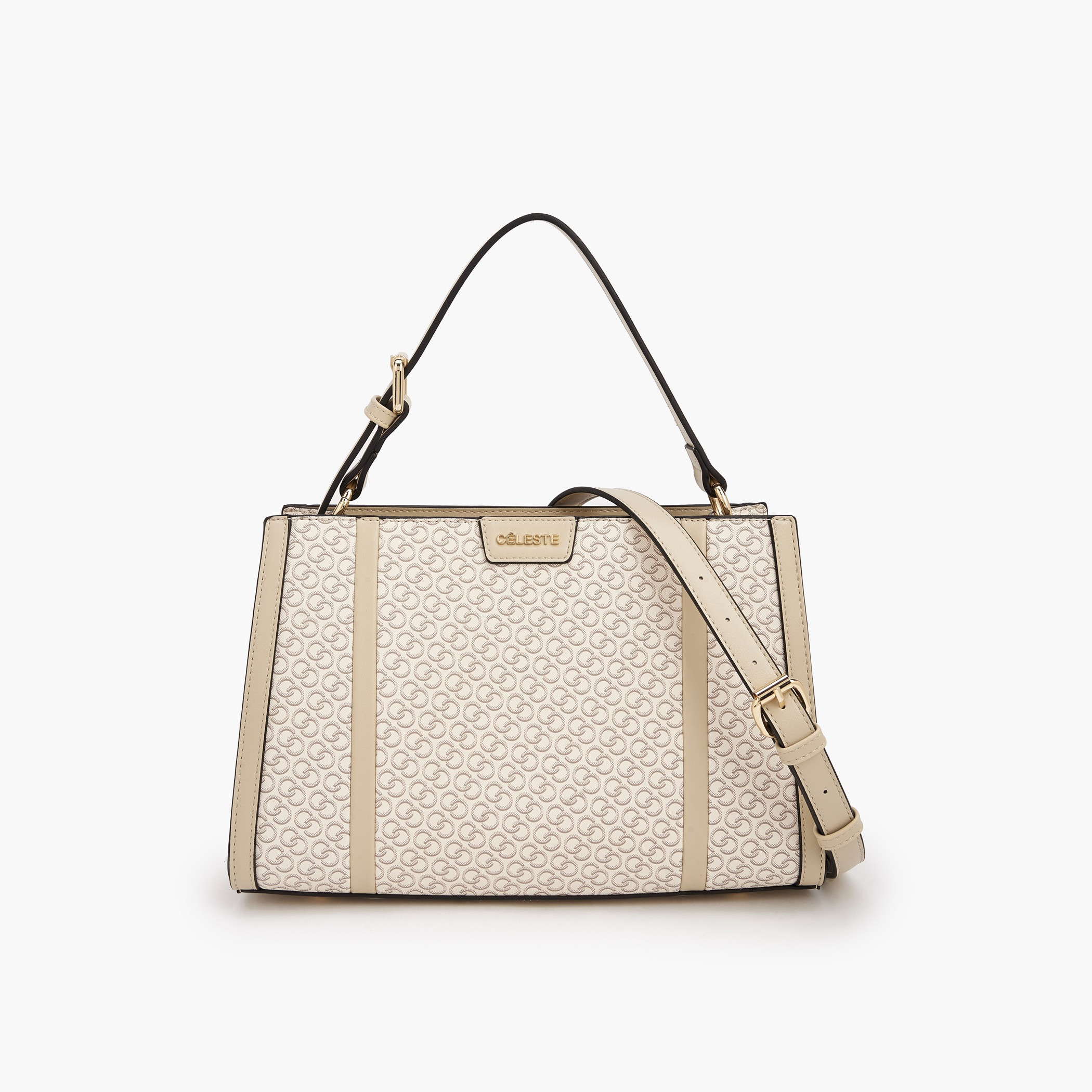 شنطة توتي بطبعات مونوجرام مع حزام قابل للتعديل من سيليست-women-bagsandwallets-handbags-image-1