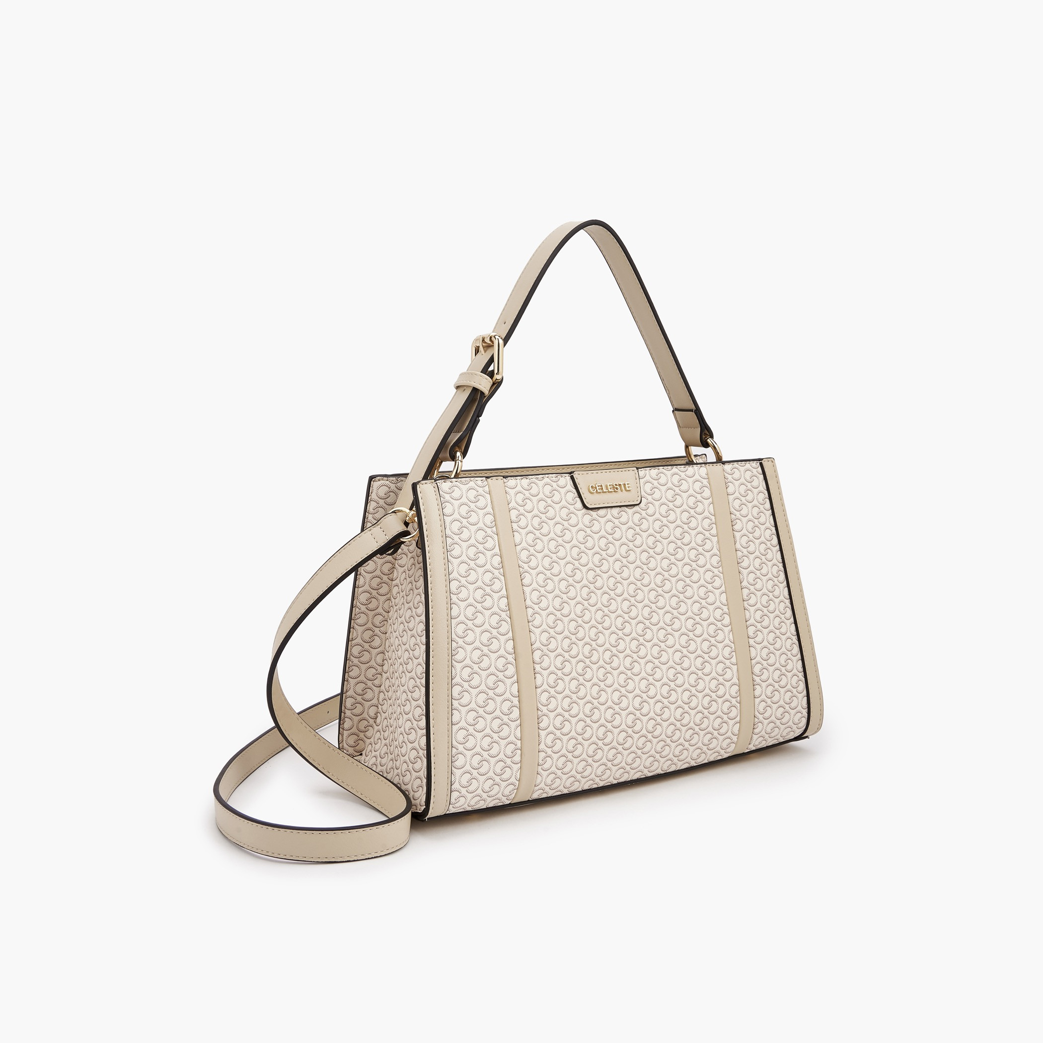 شنطة توتي بطبعات مونوجرام مع حزام قابل للتعديل من سيليست-women-bagsandwallets-handbags-image-4