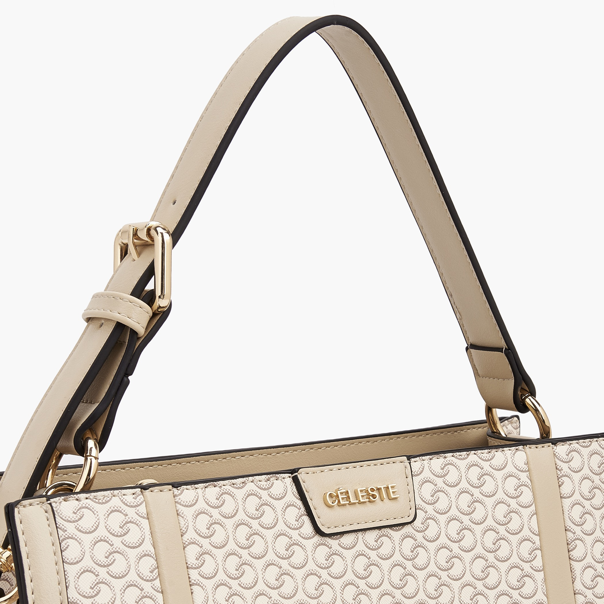 شنطة توتي بطبعات مونوجرام مع حزام قابل للتعديل من سيليست-women-bagsandwallets-handbags-image-5