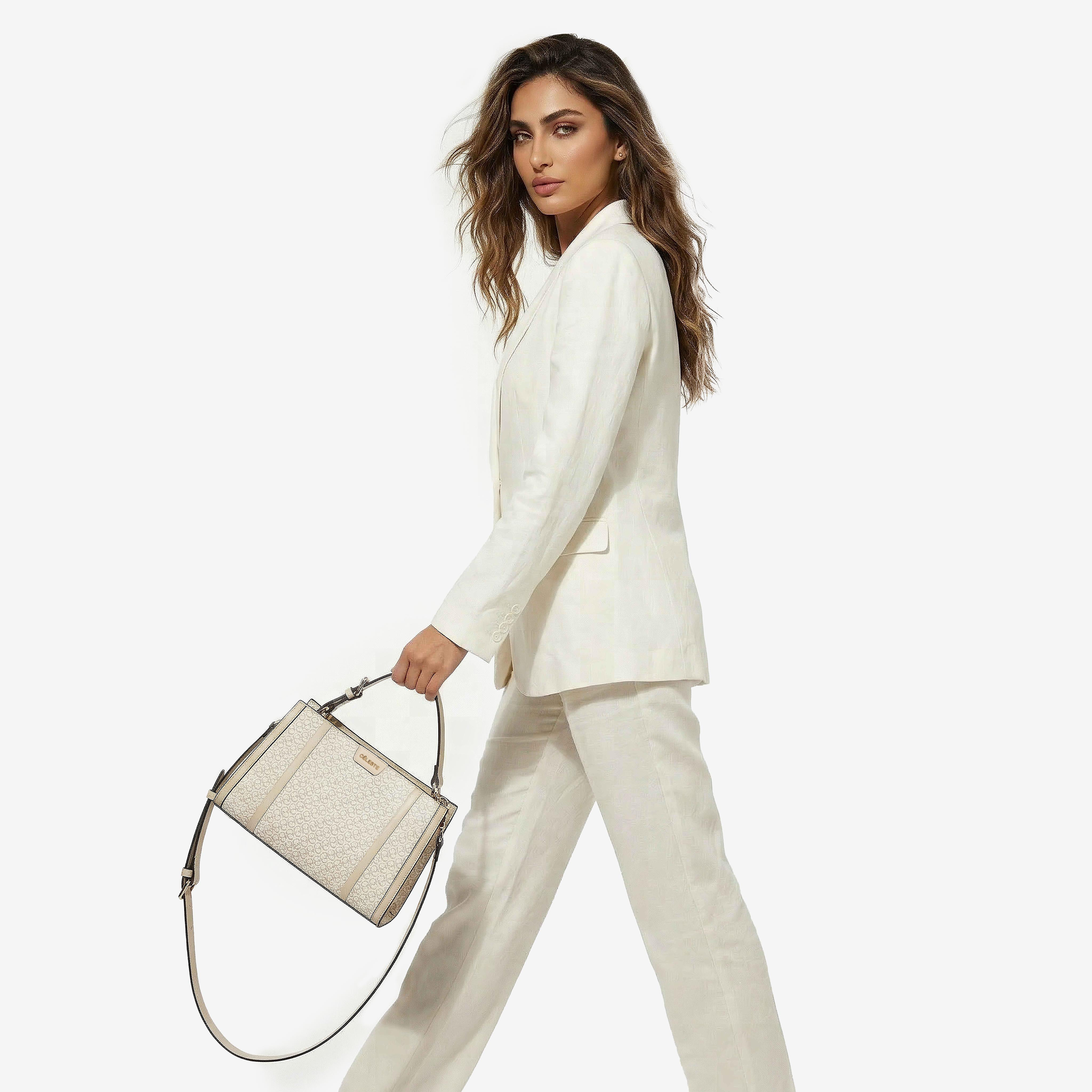 شنطة توتي بطبعات مونوجرام مع حزام قابل للتعديل من سيليست-women-bagsandwallets-handbags-image-2