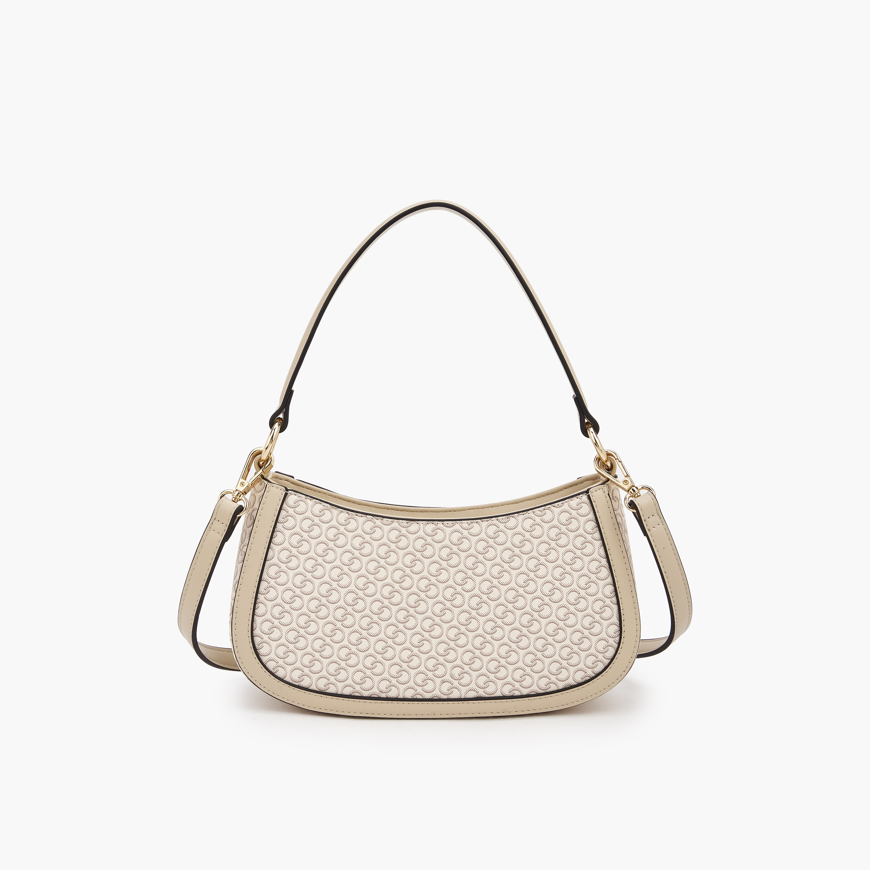 Celeste Monogram Print Shoulder Bag with Zip Closure-women-bagsandwallets-handbags-image-6