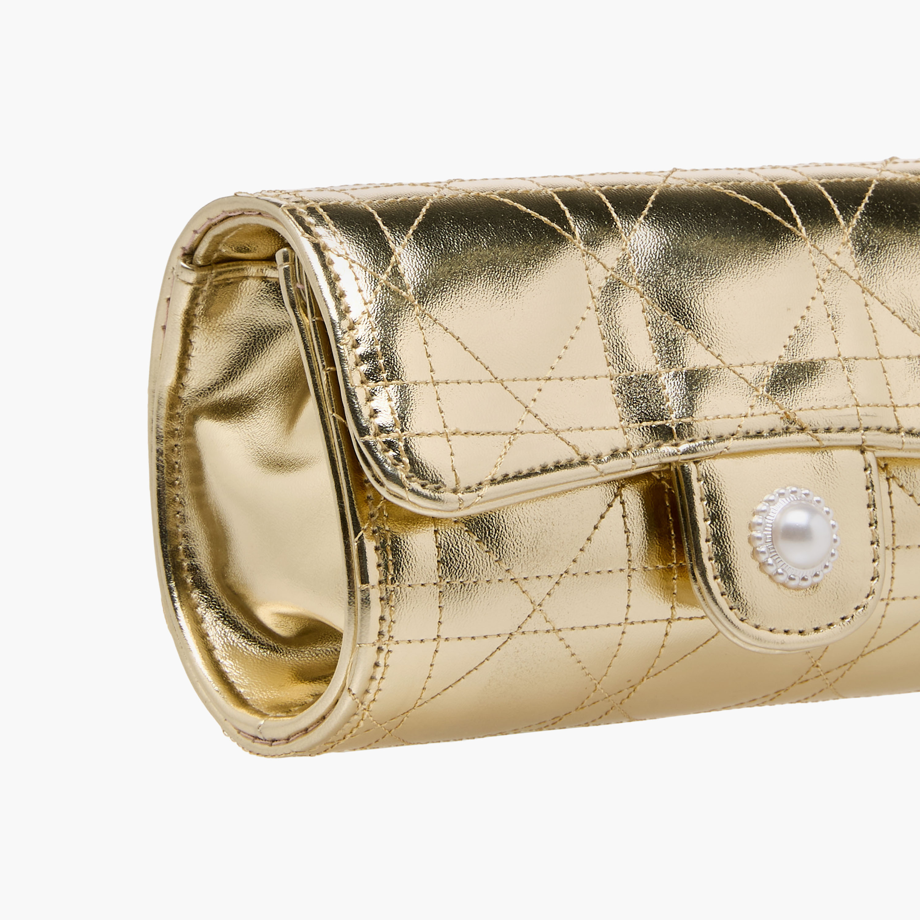 Little Missy Quilted Crossbody Bag with Chain Strap-girls-accessories-bags-image-4