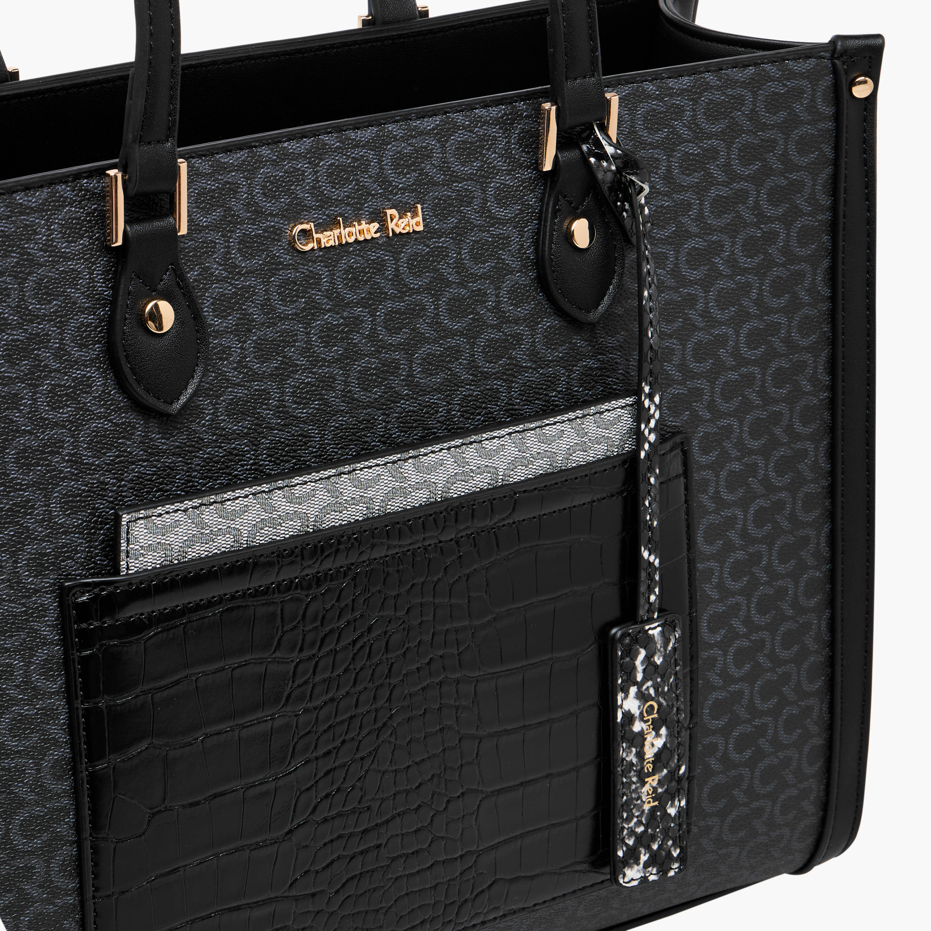 شنطة توت بطبعات مونوجرام وبمقبض مزدوج من شارلوت ريد-women-bagsandwallets-handbags-image-5