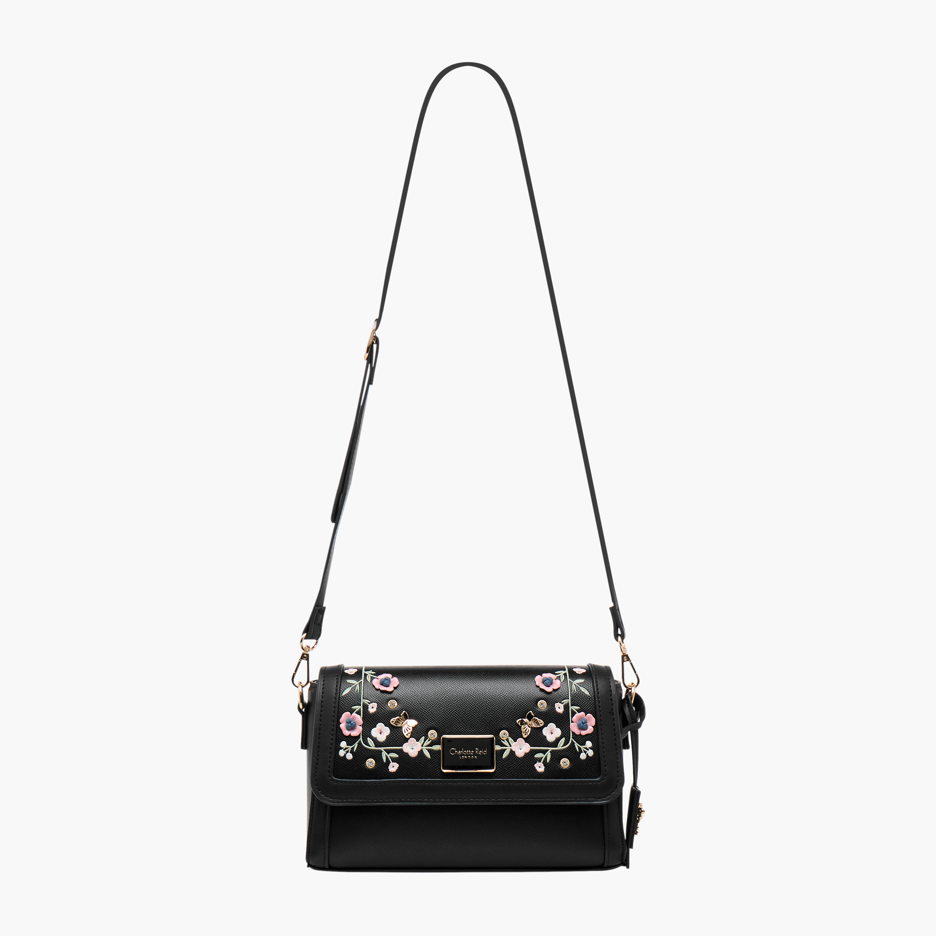 شنطة كروس بودي مطرزة بالزهور بزر إغلاق من شارلوت ريد-women-bagsandwallets-handbags-image-3