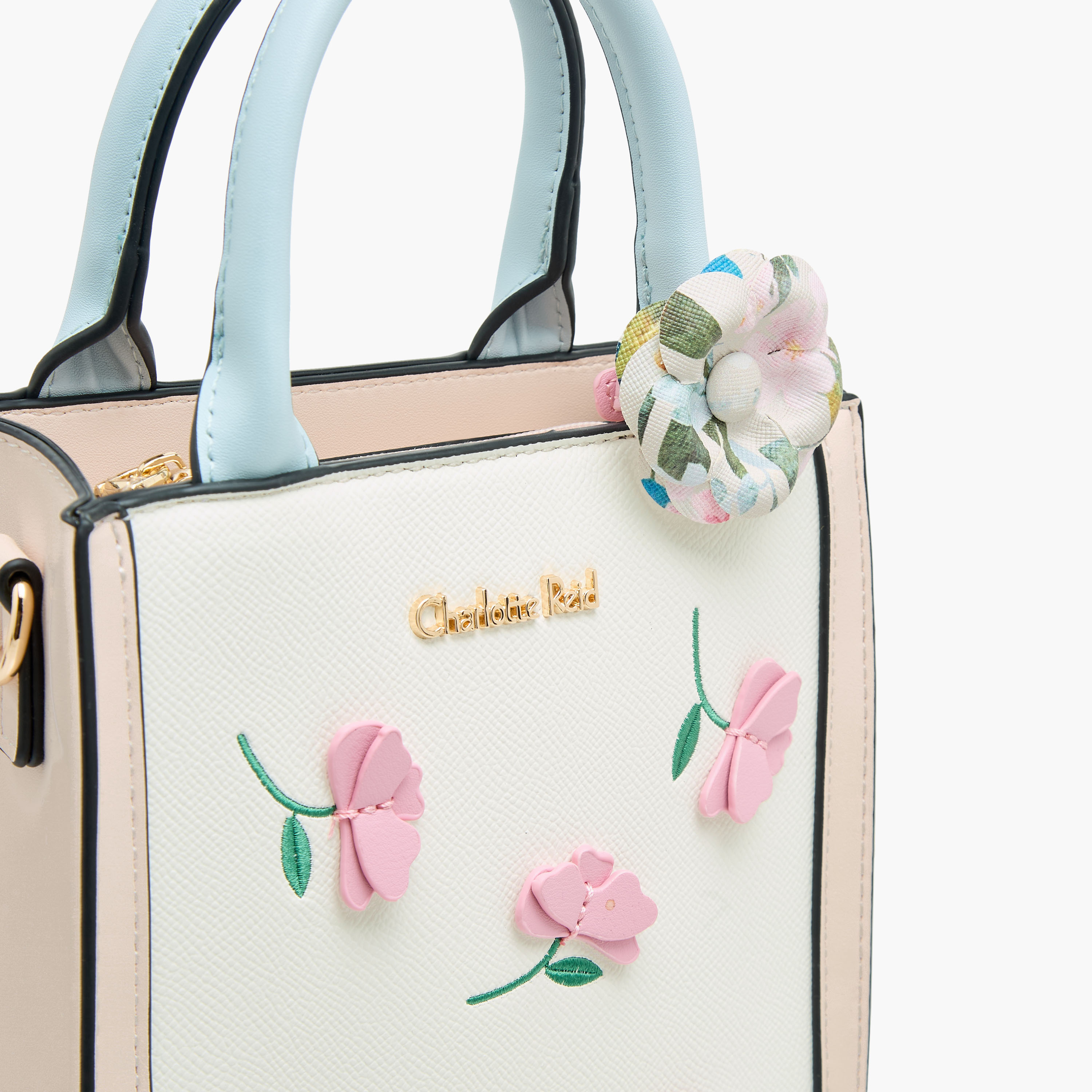 Charlotte Reid Floral Applique Tote Bag with Detachable Strap-women-bagsandwallets-handbags-image-5