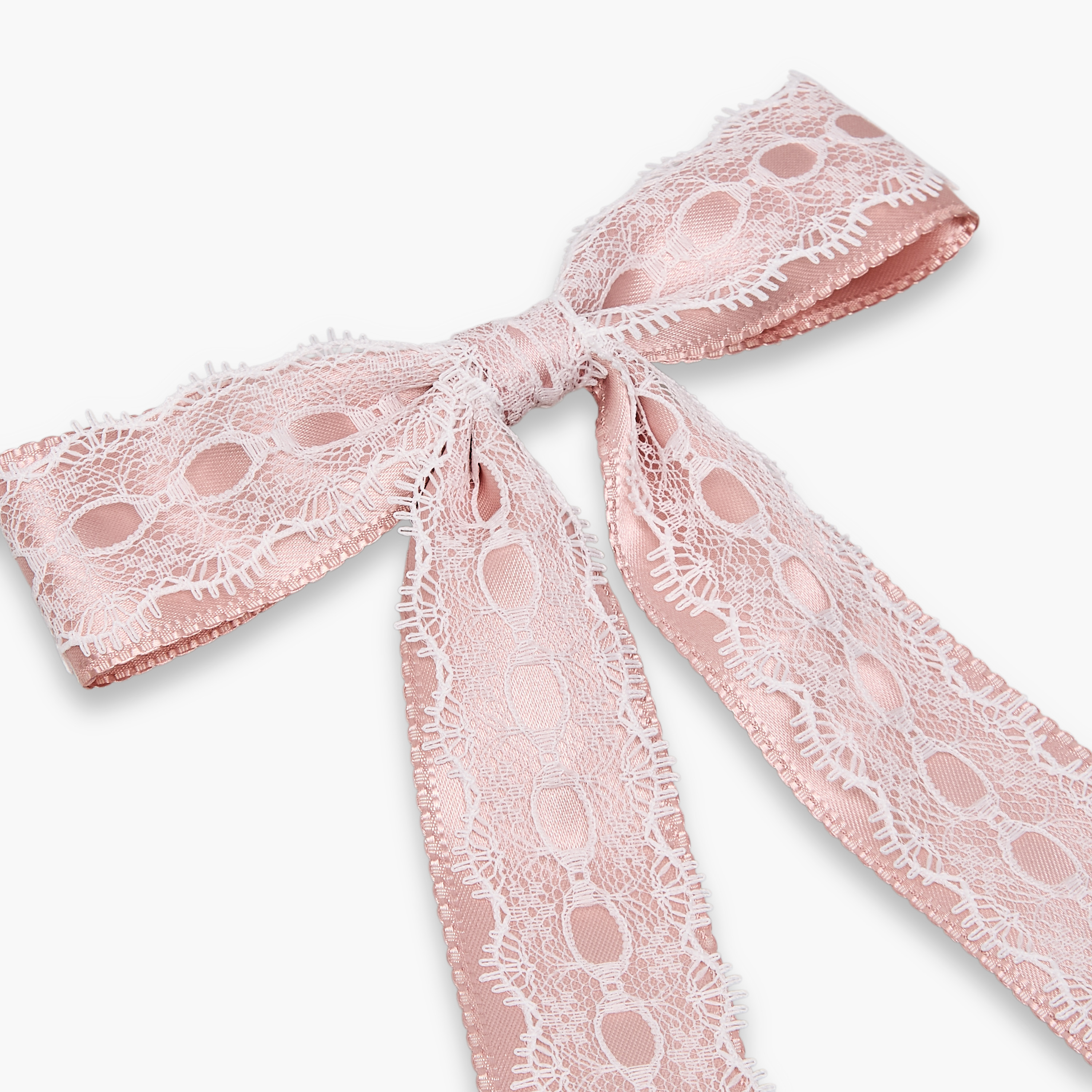 Bow Shape Barrette Hair Clip with Lace Detail-women-hairaccessories-clips-image-2