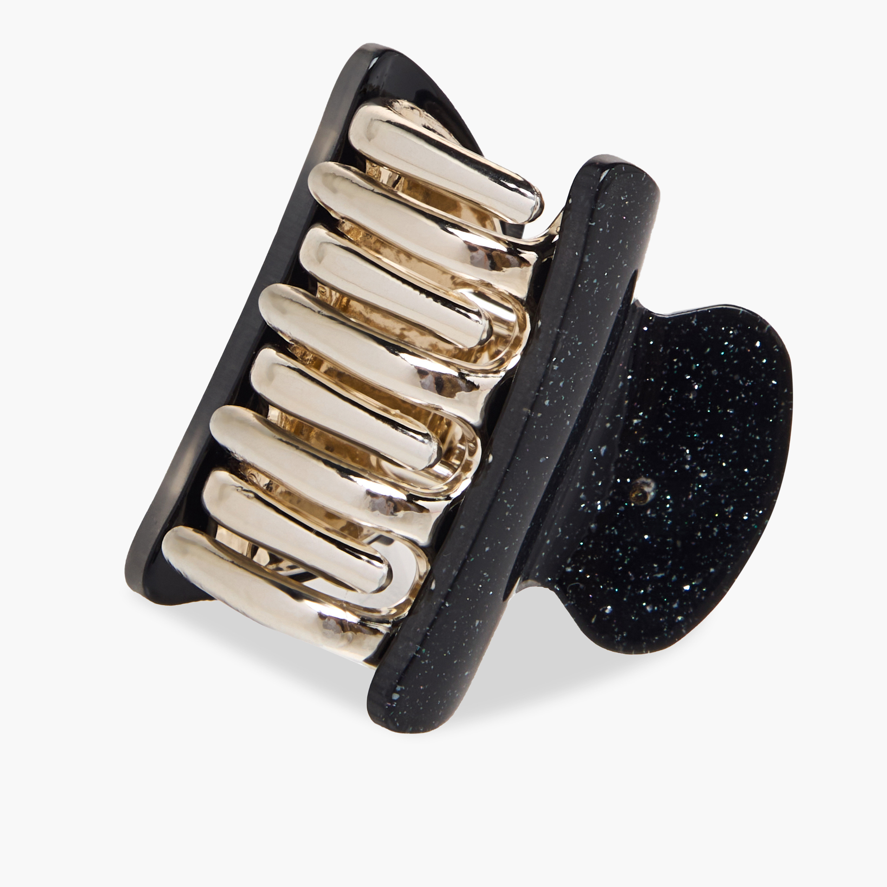 Pack of 3 Curved Hair Clamp with Glitter Finish-women-hairaccessories-clamps-image-5