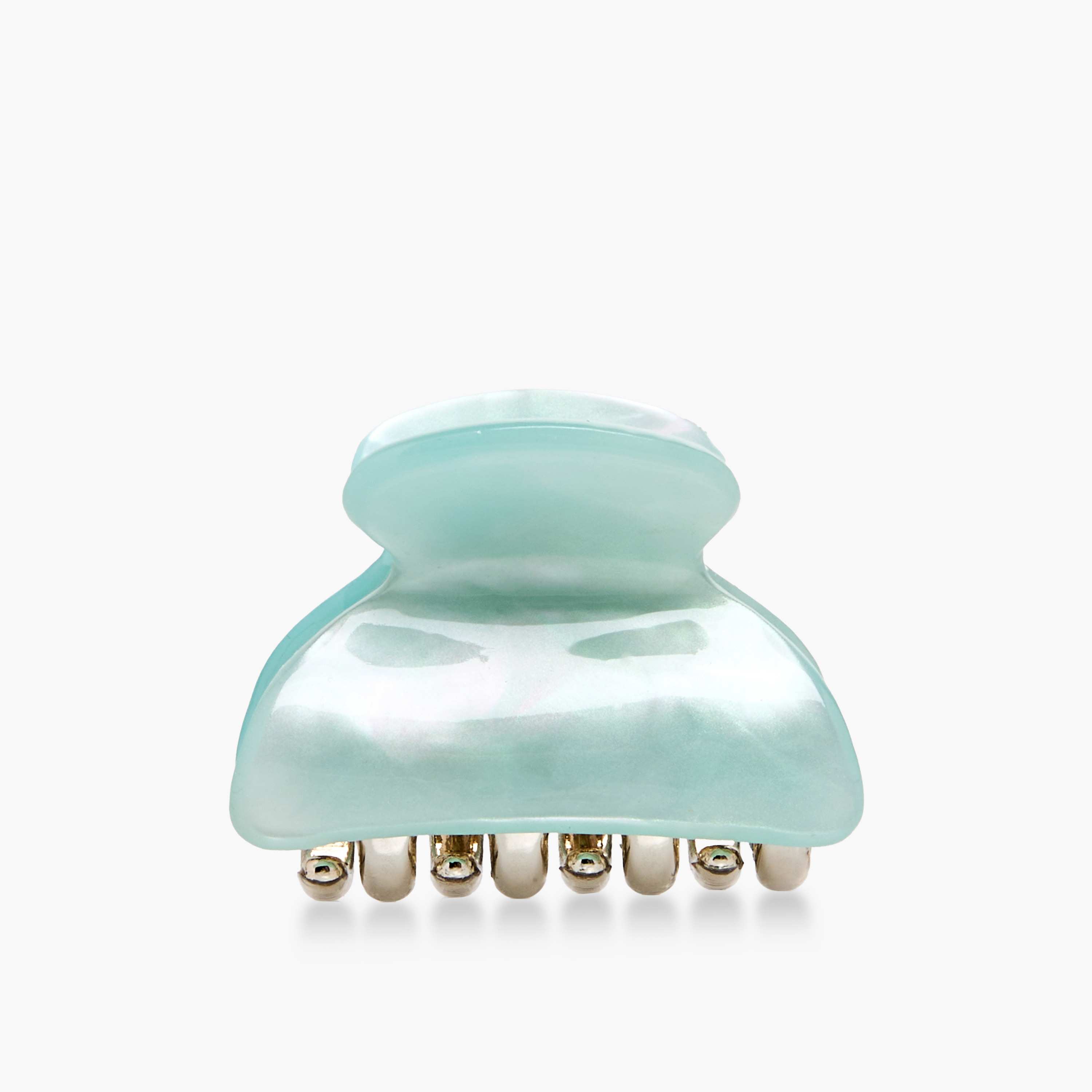 Pack of 3 Curved Shape Hair Clamps with Marble Design-women-hairaccessories-clamps-image-2