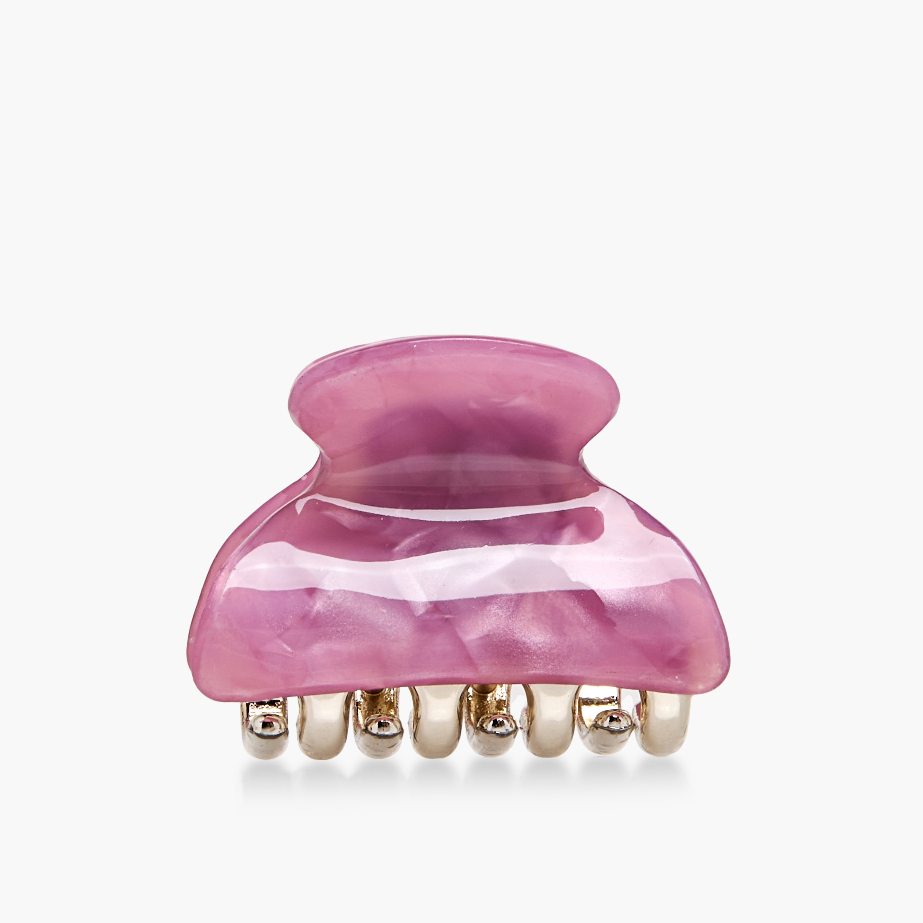 Pack of 3 Curved Shape Hair Clamps with Marble Design-women-hairaccessories-clamps-image-3