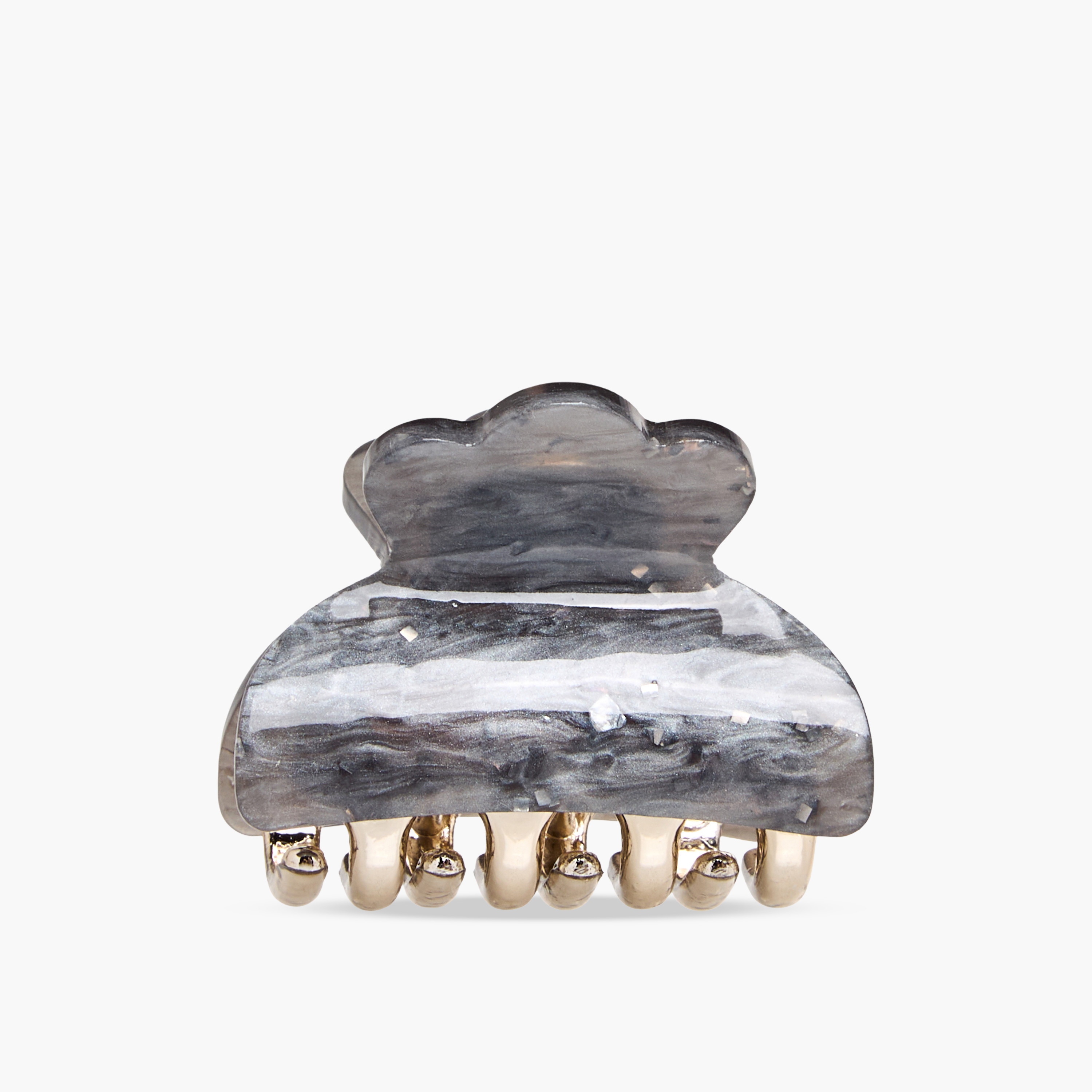 Pack of 3 Curved Hair Clamp with Marble Finish-women-hairaccessories-clamps-image-3