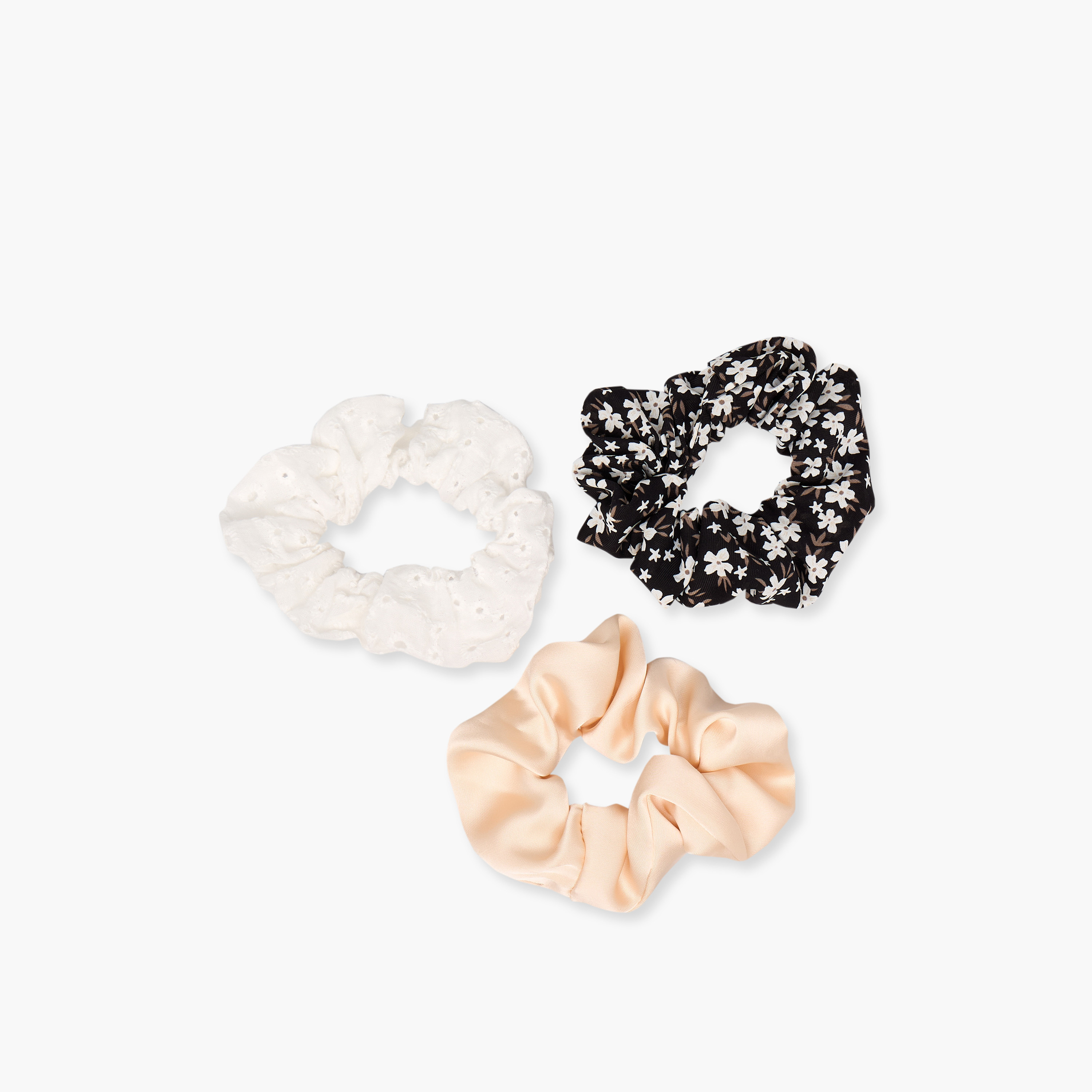 Pack of 3 Assorted Hair Scrunchie-women-hairaccessories-scrunchies-image-3