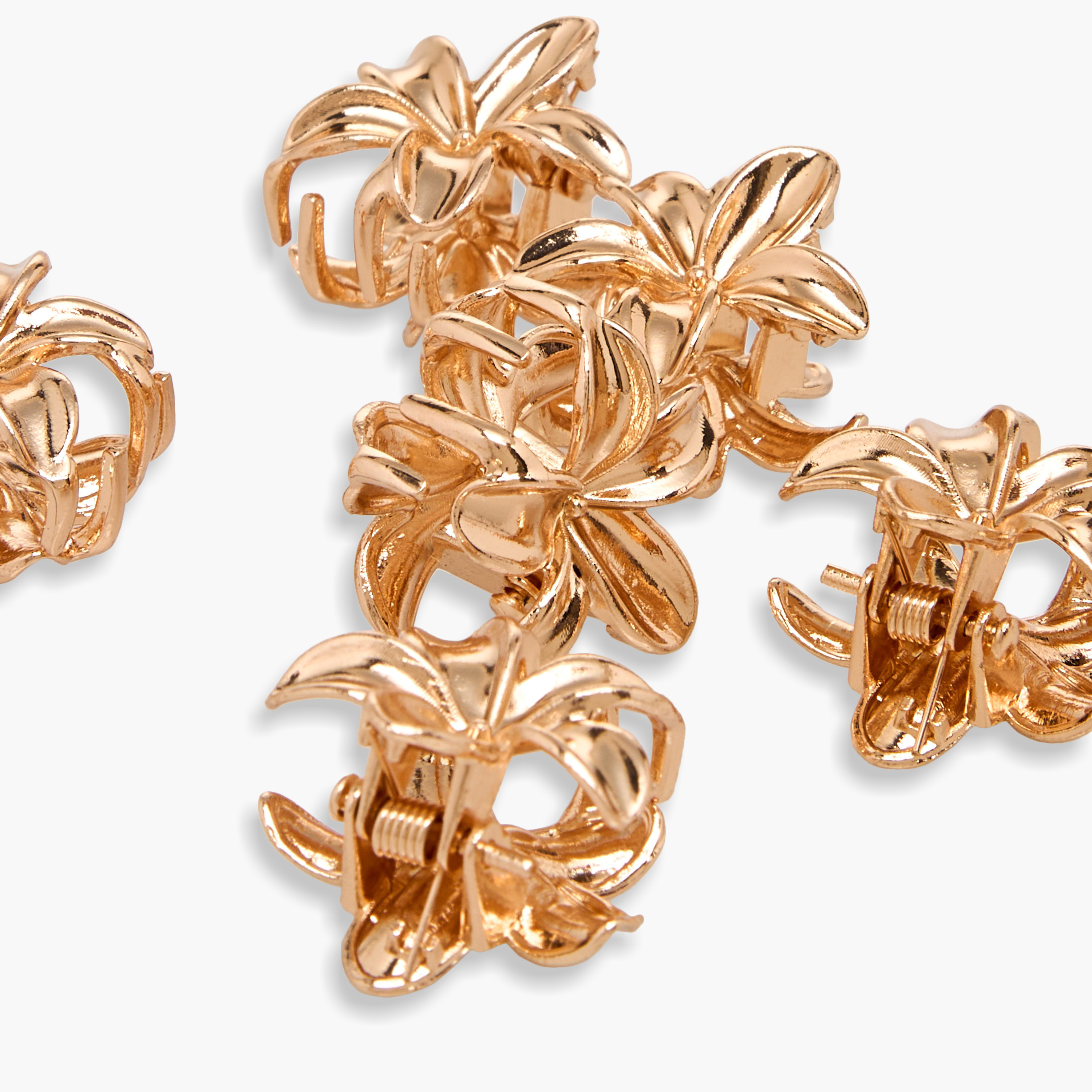 Pack of 6 Floral Shape Hair Clamps-women-hairaccessories-clamps-image-4