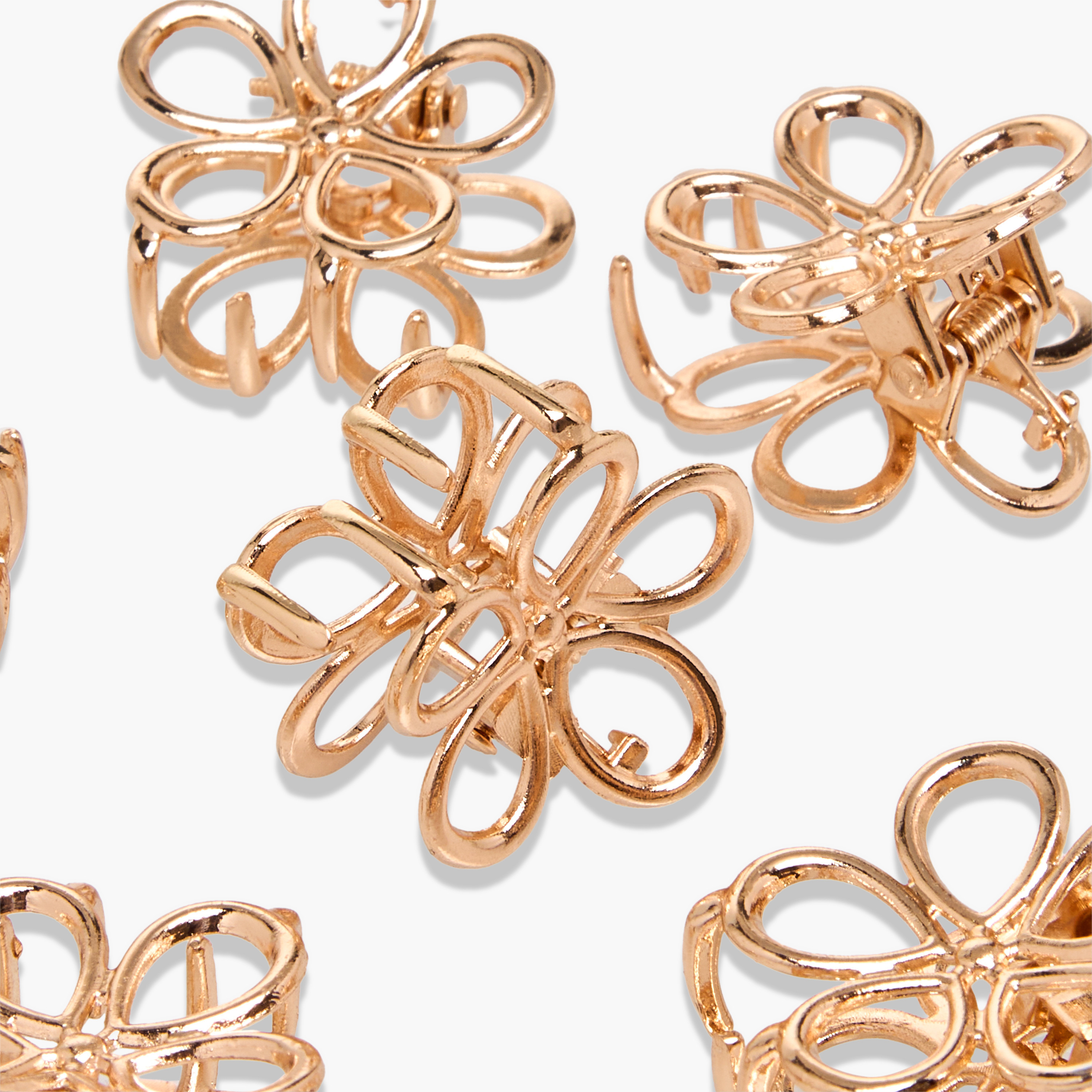 Pack of 6 Floral Shaped Hair Clamps-women-hairaccessories-clamps-image-5