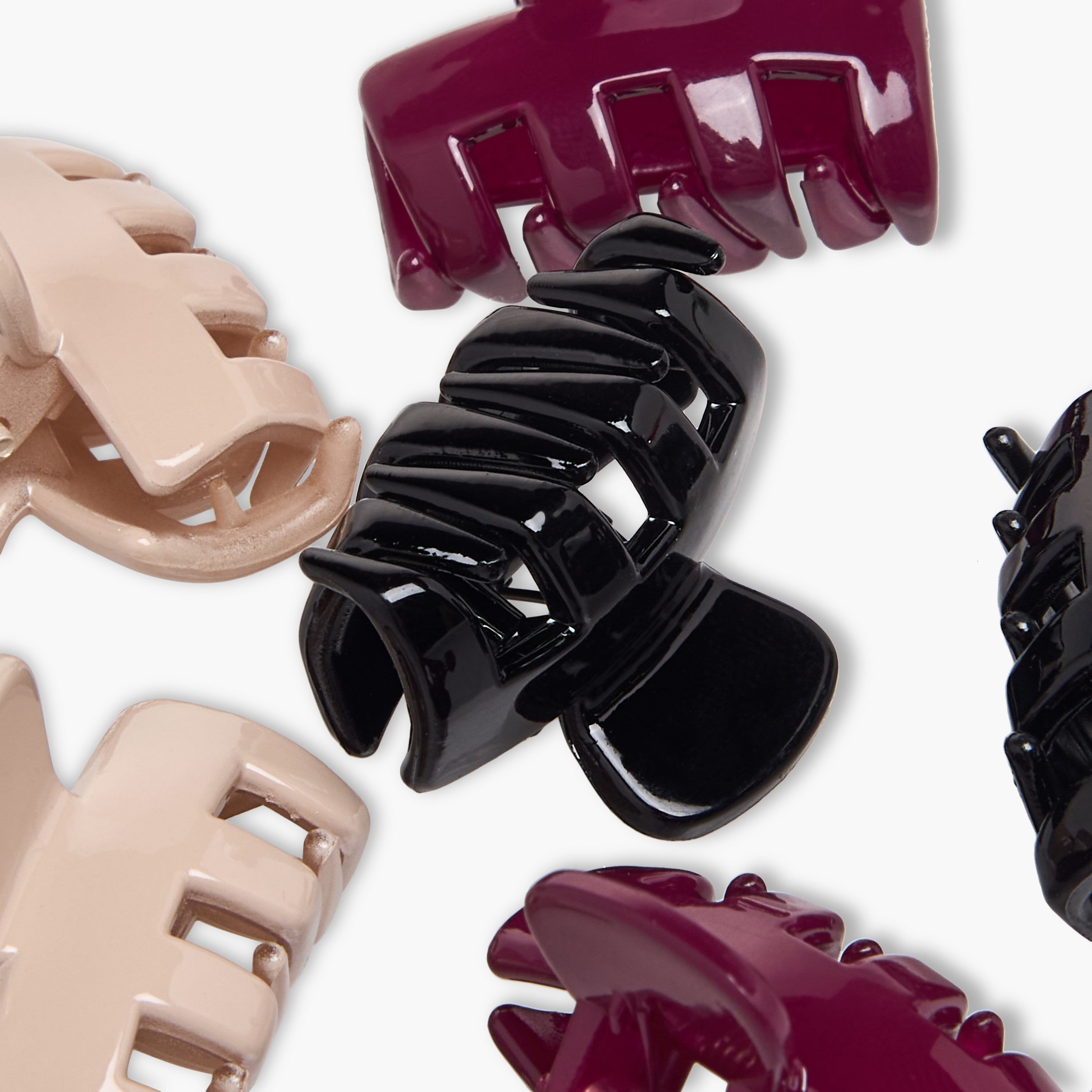 Pack of 6 Rectangular Hair Clamp-women-hairaccessories-clamps-image-6