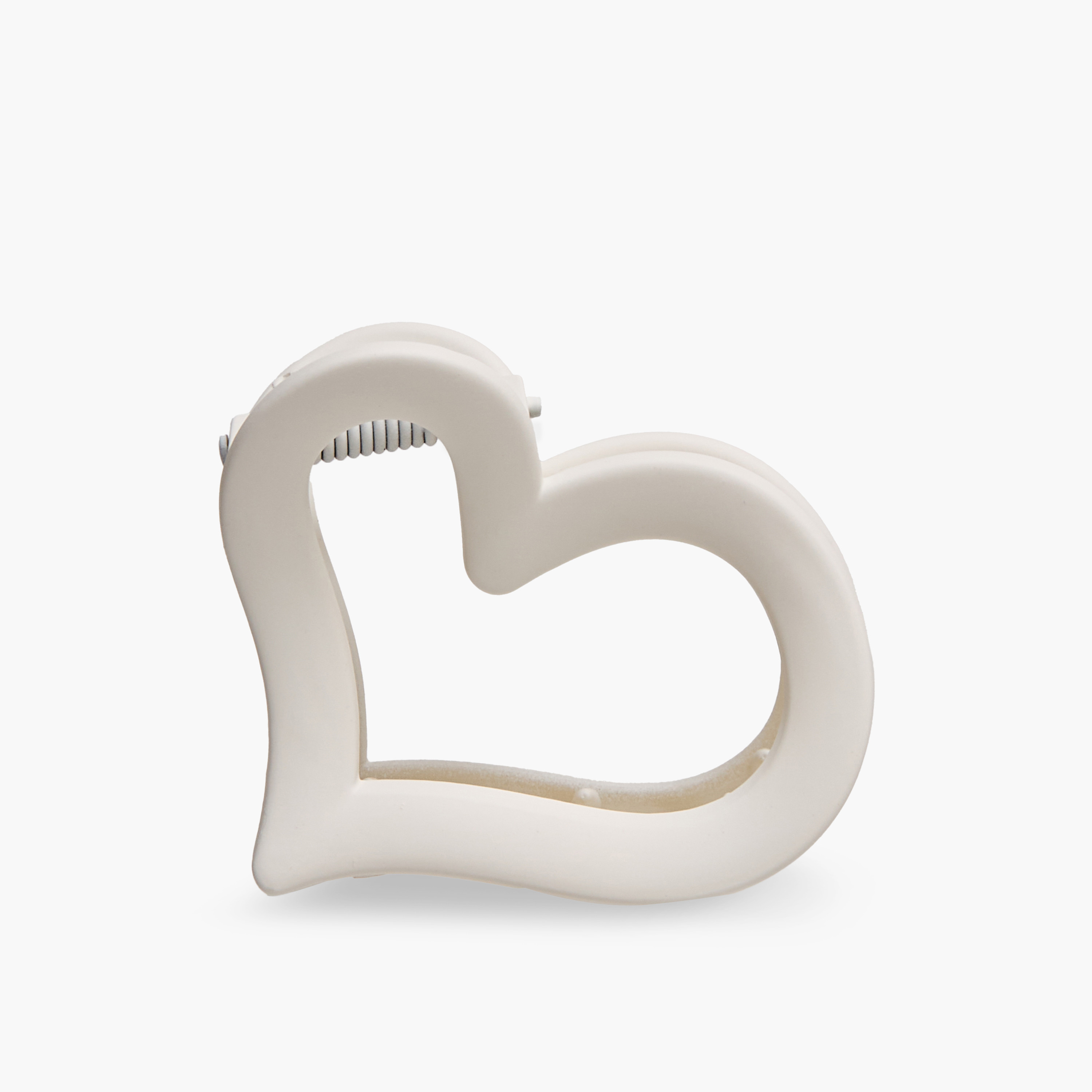 Pack of 3 Heart Shape Hair Clamps with Matte Finish-women-hairaccessories-clamps-image-4