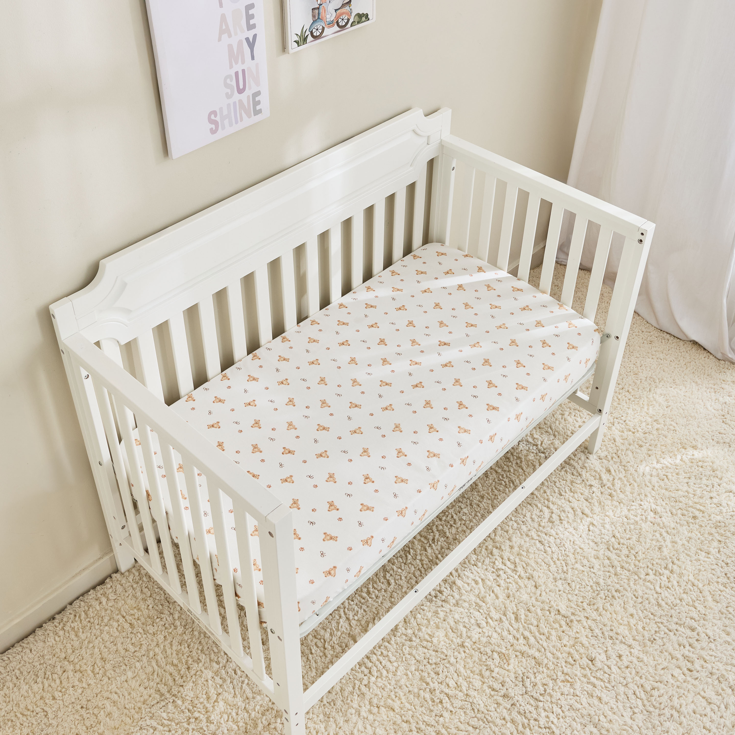 Pack of 2 Juniors Baby Fitted Sheet with Assorted Print, 70x130 cm-baby-nursery-babybedding-image-2