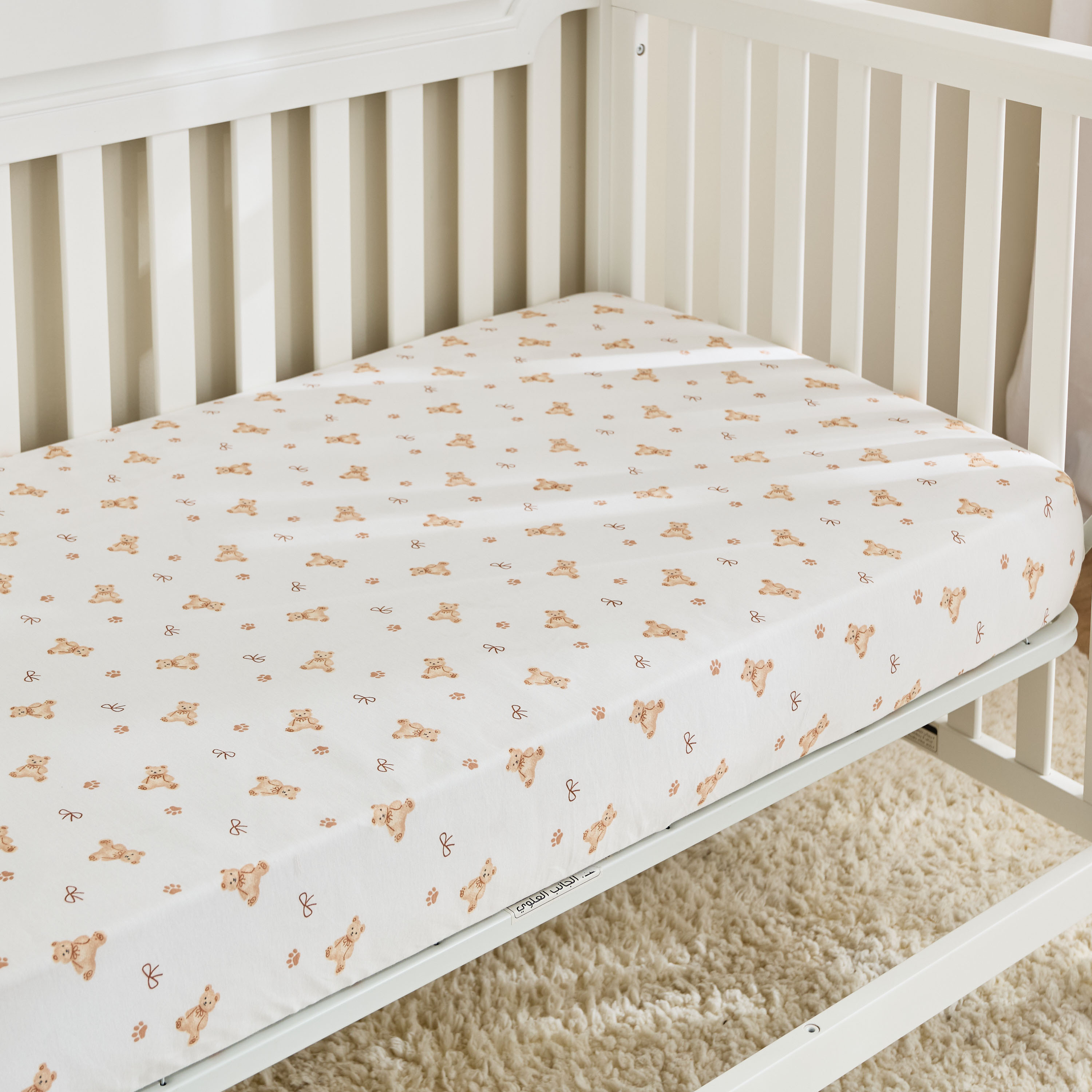 Pack of 2 Juniors Baby Fitted Sheet with Assorted Print, 70x130 cm-baby-nursery-babybedding-image-3