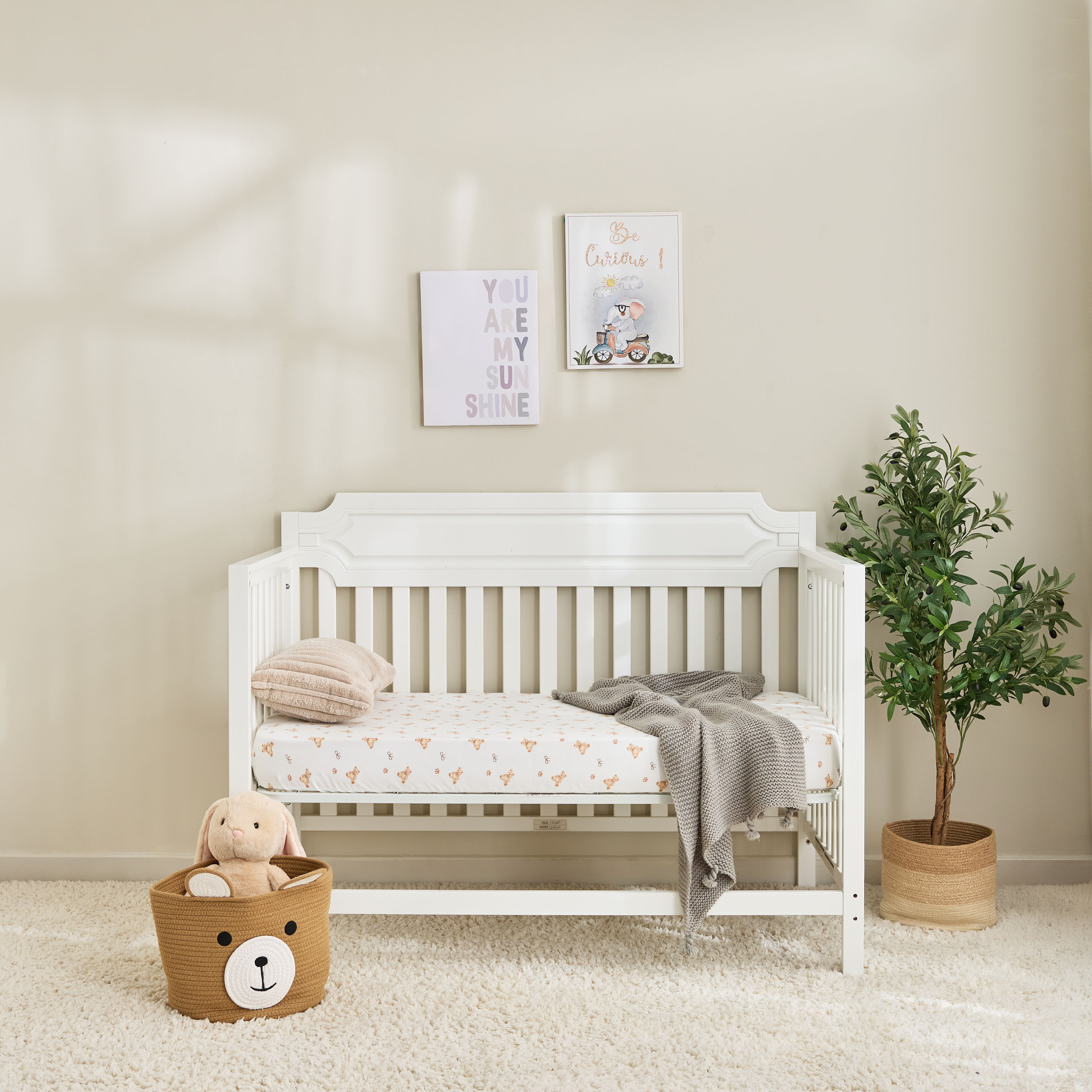 Pack of 2 Juniors Baby Fitted Sheet with Assorted Print, 70x130 cm-baby-nursery-babybedding-image-6