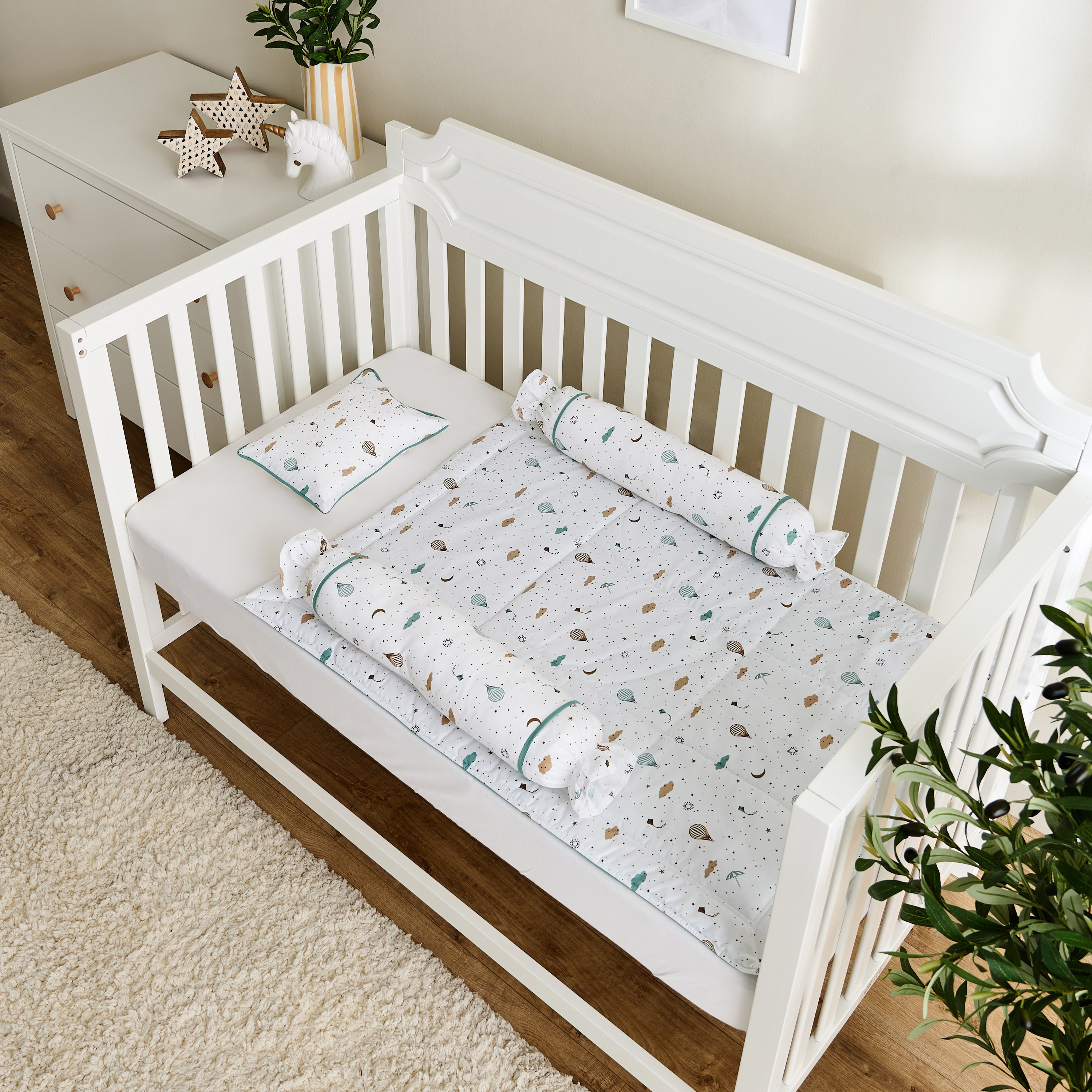 Juniors Baby Bedding Set with Printed Design, 70x100 cm-baby-nursery-babybedding-image-1
